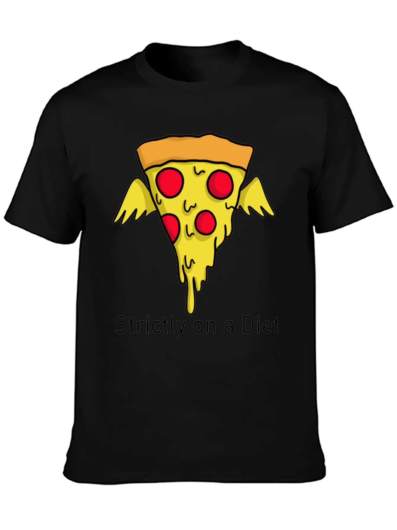 DIET - Pizza Unisex Casual T-Shirt – Clean Design For Daily Comfort