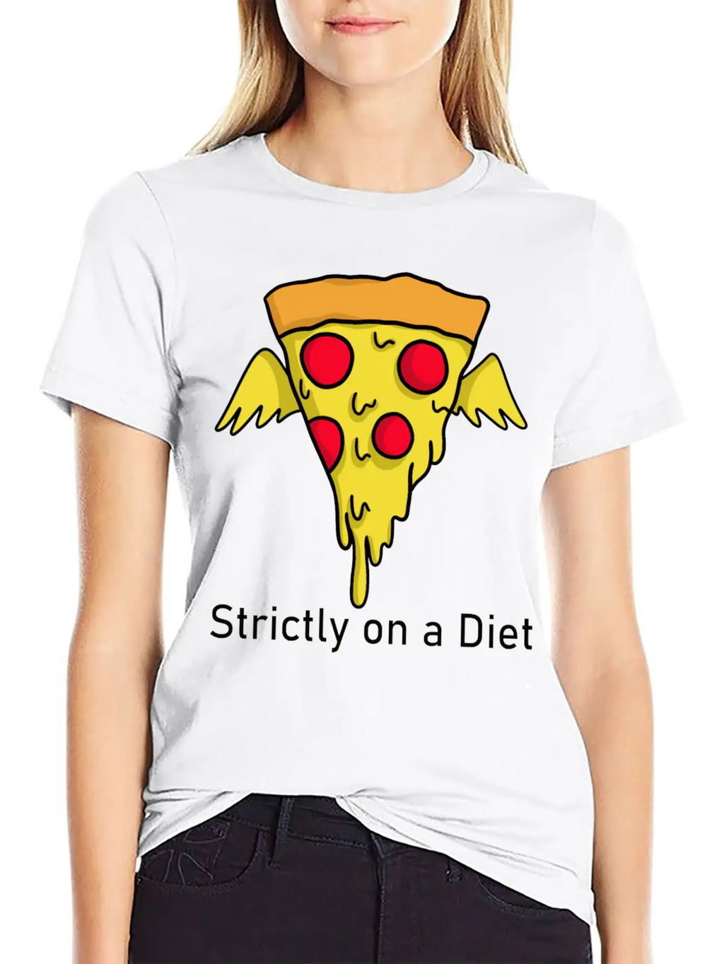 DIET - Pizza Unisex Casual T-Shirt – Clean Design For Daily Comfort