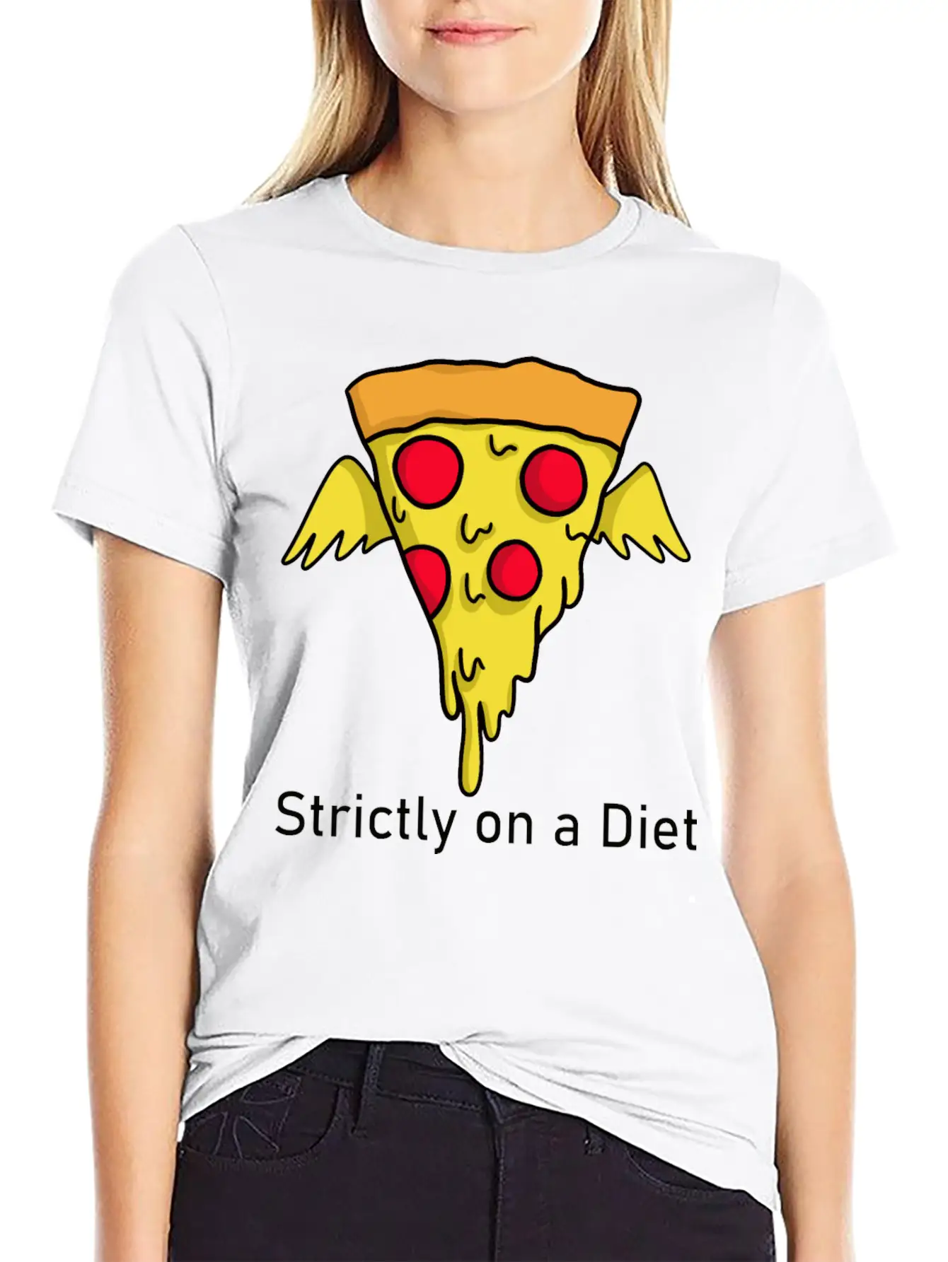 DIET - Pizza Unisex Casual T-Shirt – Clean Design For Daily Comfort
