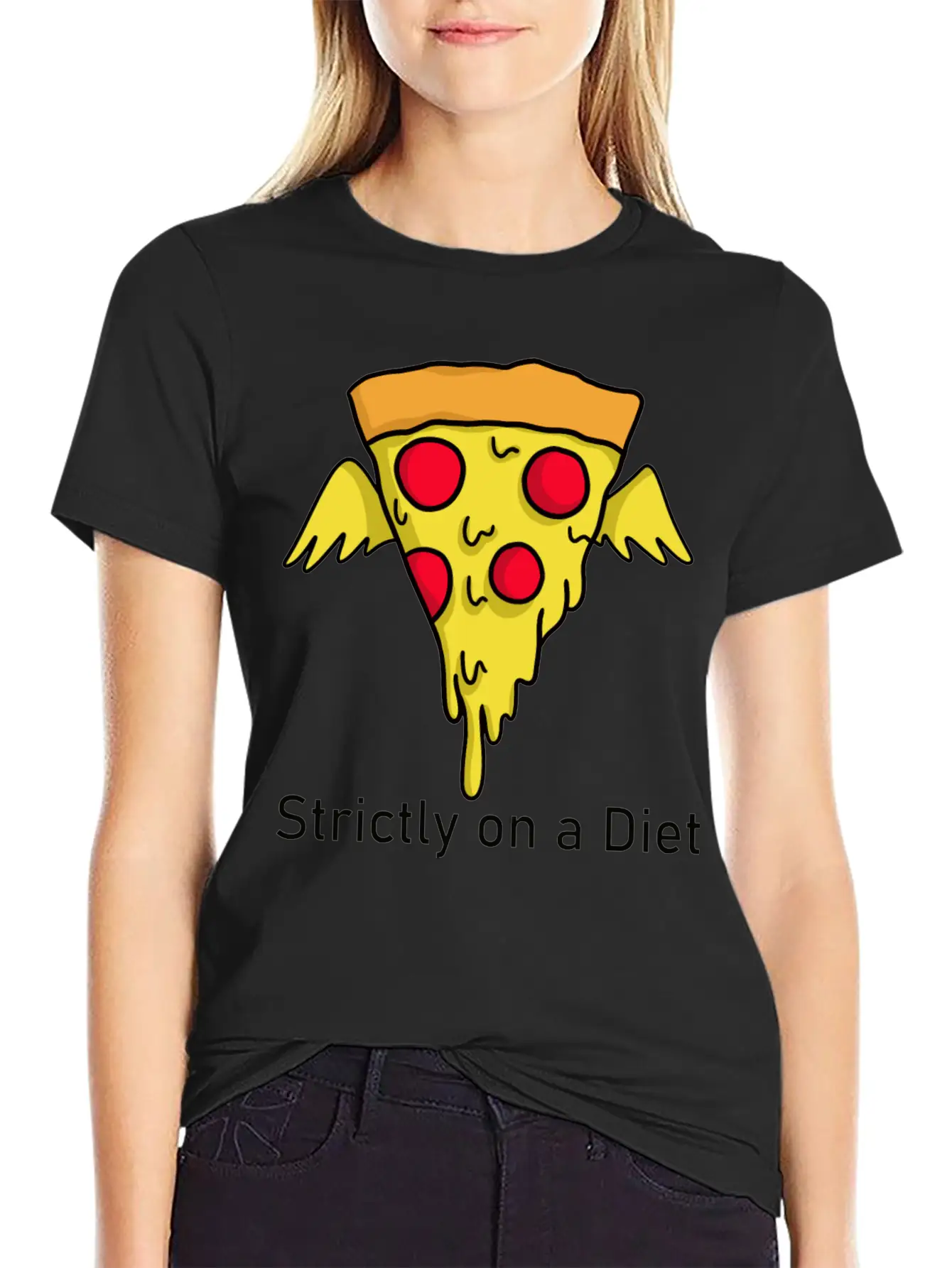 DIET - Pizza Unisex Casual T-Shirt – Clean Design For Daily Comfort