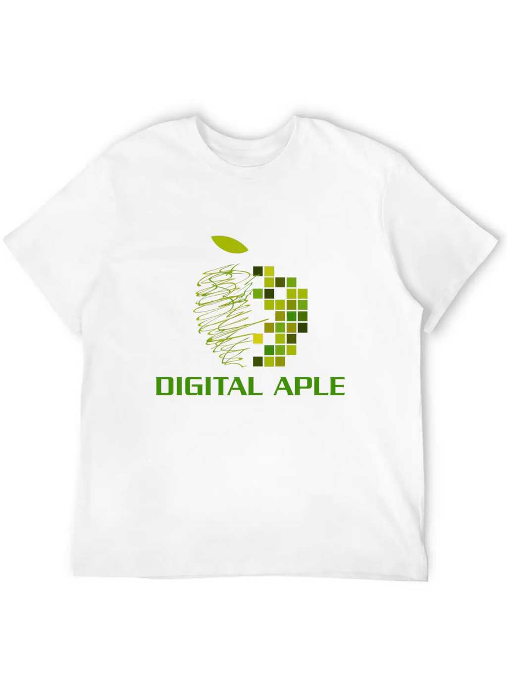 Digital Aple Unisex Short Sleeve Soft Cotton T-Shirt – Casual Everyday Wear