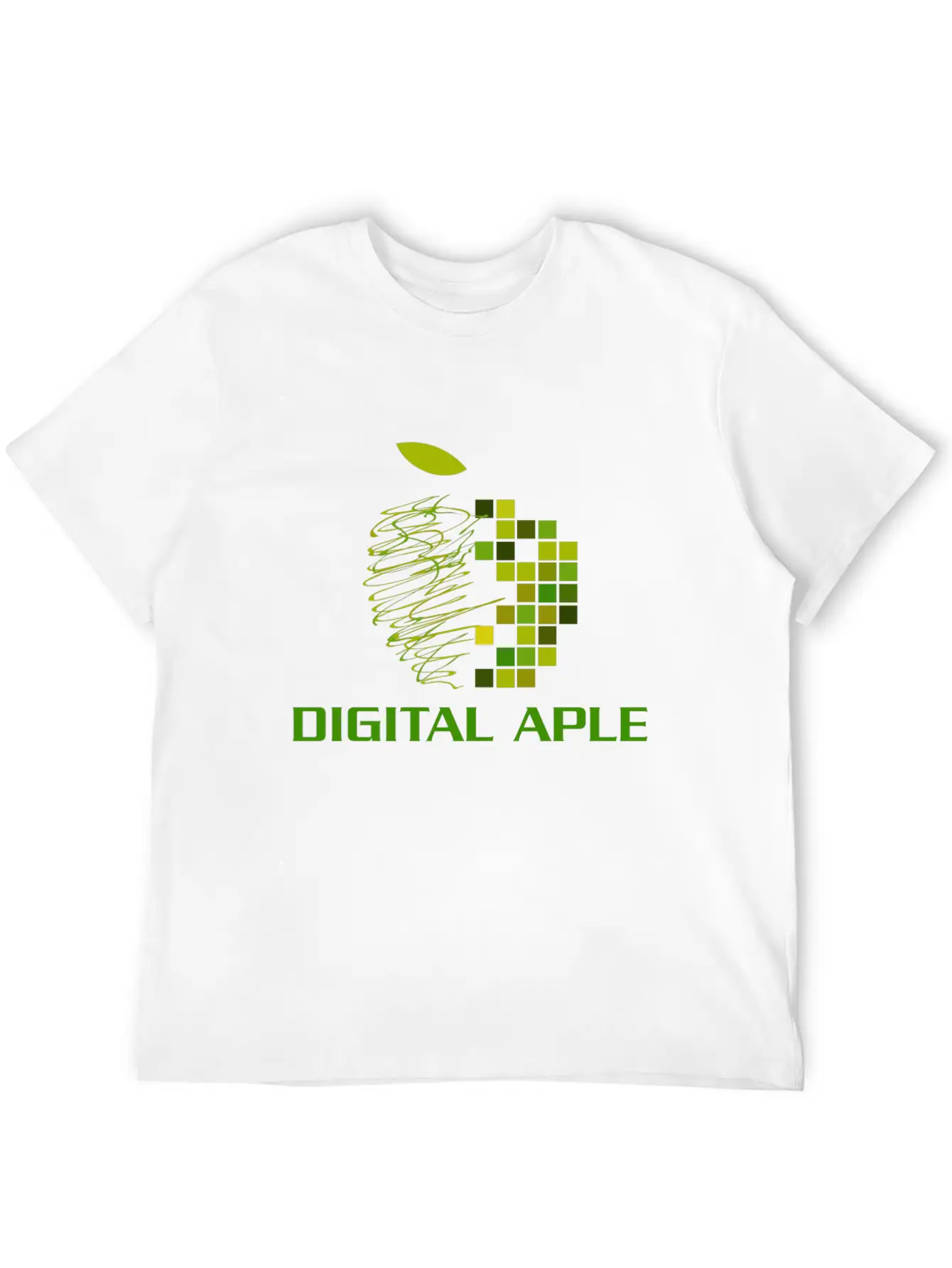 Digital Aple Unisex Short Sleeve Soft Cotton T-Shirt – Casual Everyday Wear