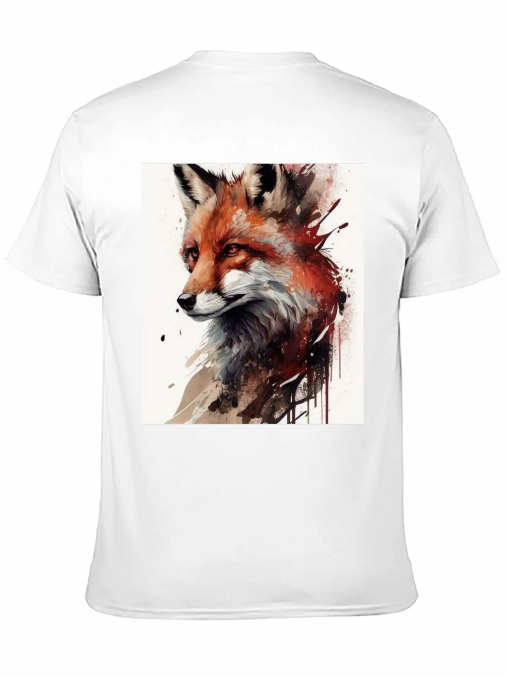Digital Art Fox Stylish Everyday T-Shirt – Unisex Basic Cotton Tee