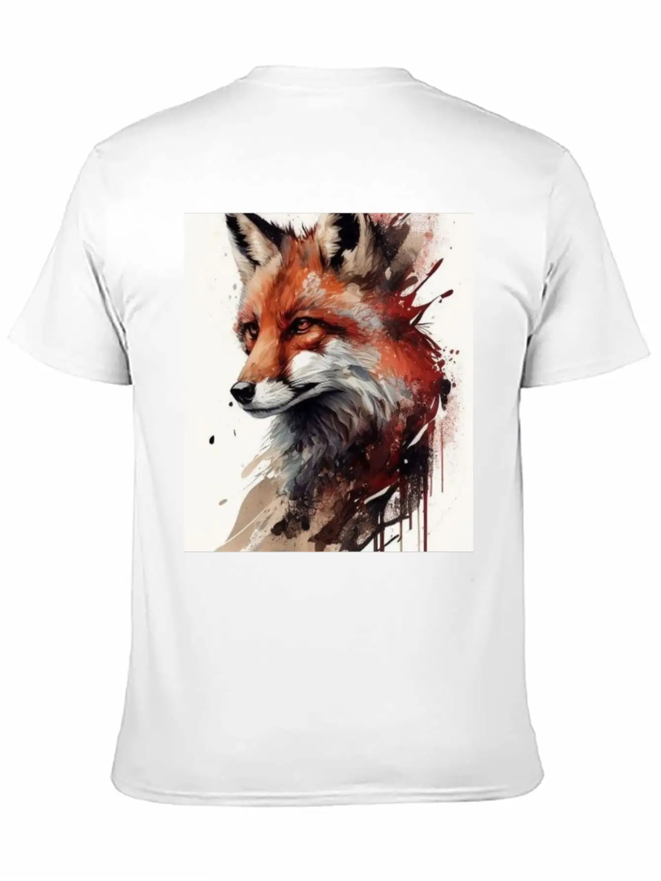 Digital Art Fox Stylish Everyday T-Shirt – Unisex Basic Cotton Tee