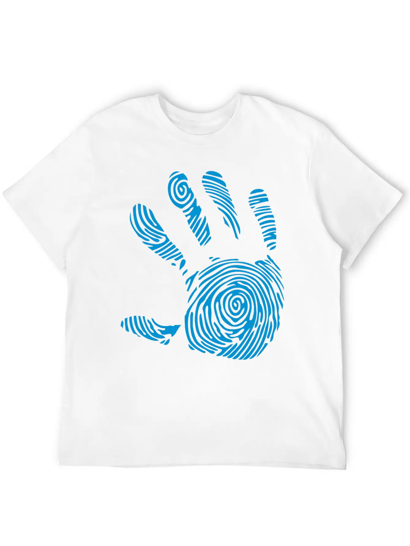 Digital Footprint In 1010 Hand Unisex Casual T-Shirt – Clean Design For Daily Comfort
