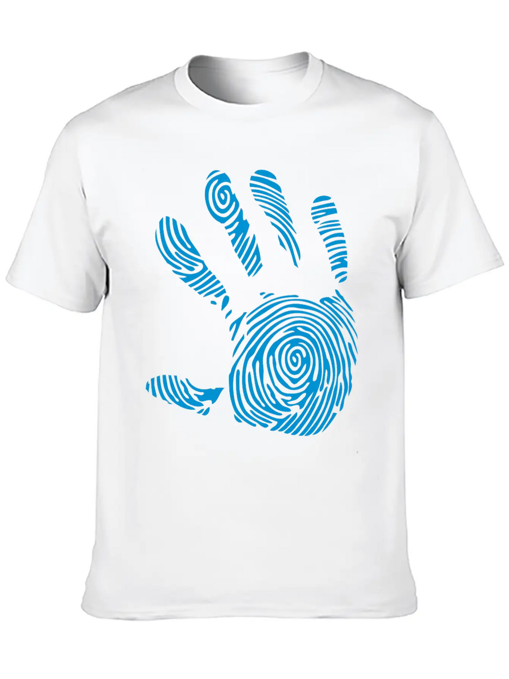 Digital Footprint In 1010 Hand Unisex Casual T-Shirt – Clean Design For Daily Comfort