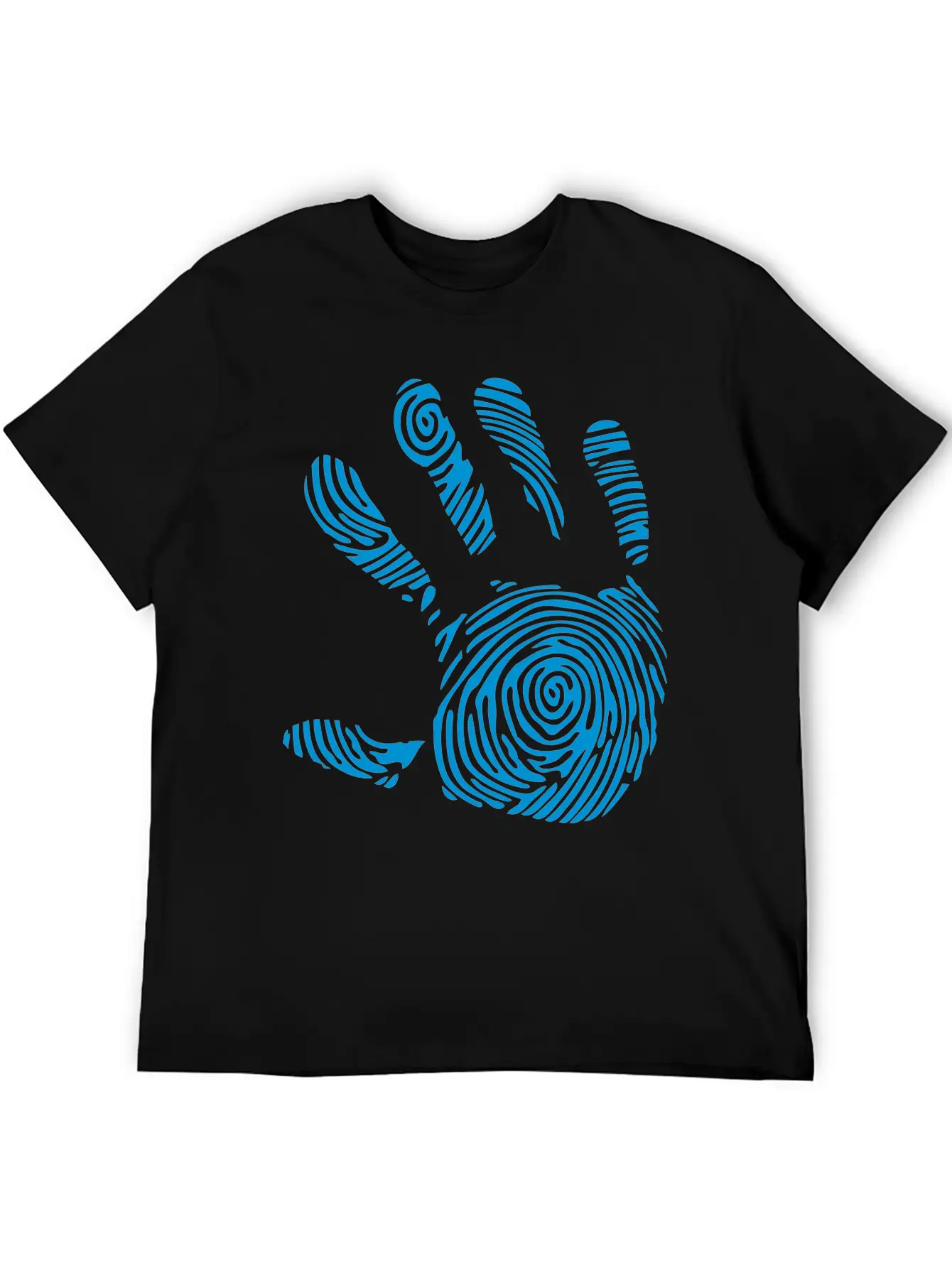 Digital Footprint In 1010 Hand Unisex Casual T-Shirt – Clean Design For Daily Comfort