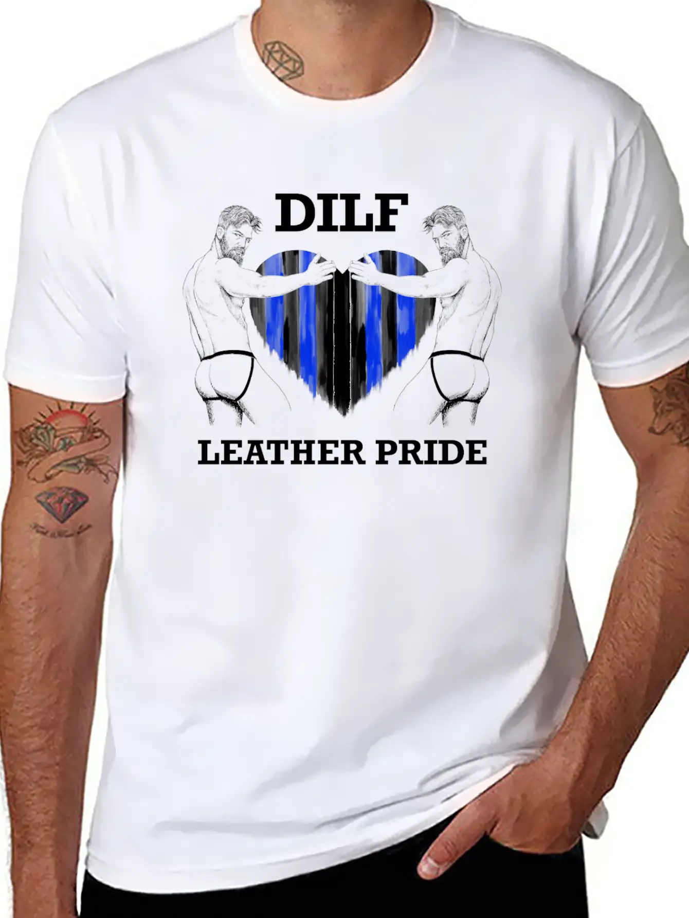 Dilf Leather Pride Black Unisex Casual T-Shirt – Clean Design For Daily Comfort