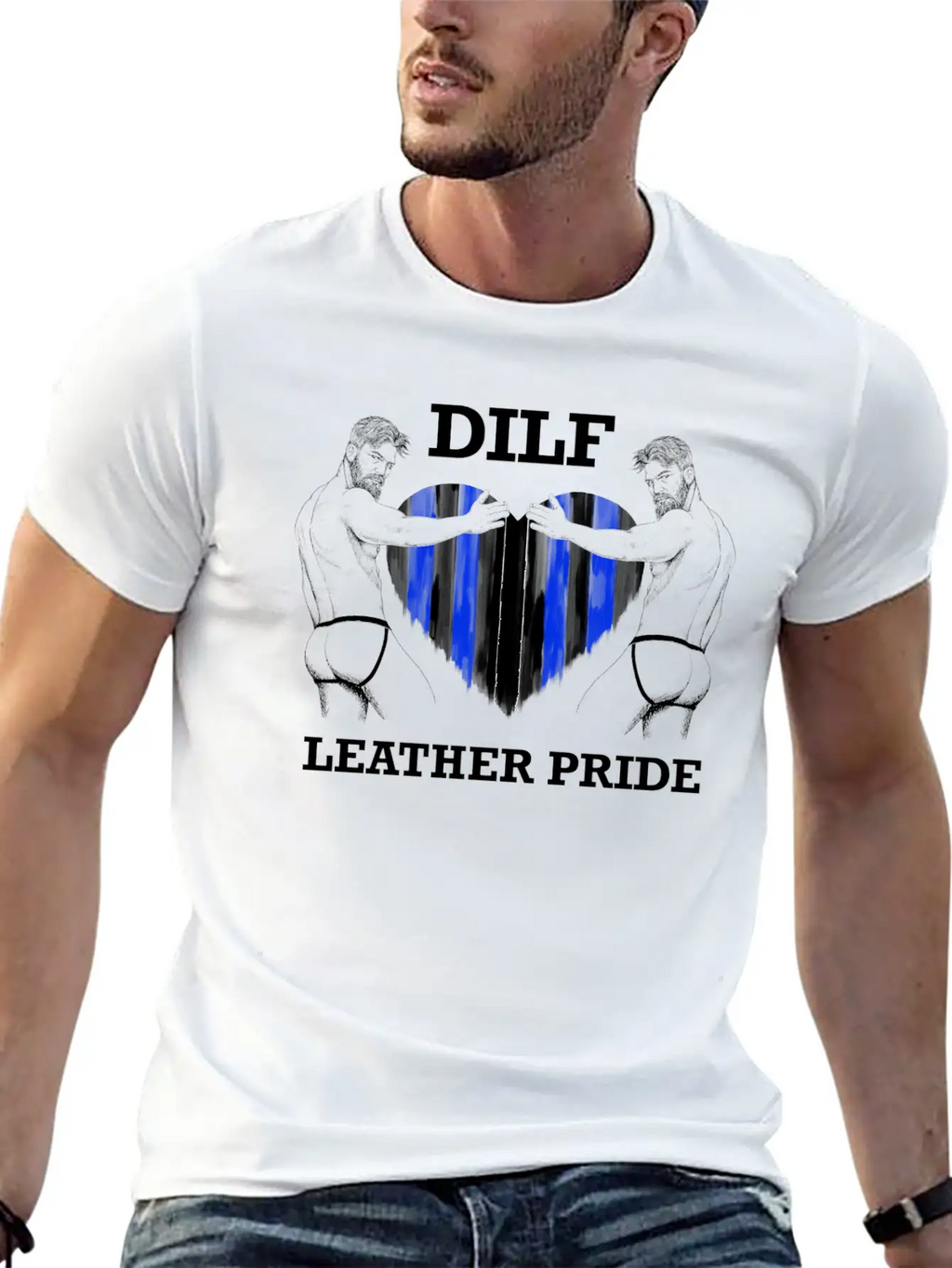Dilf Leather Pride Black Unisex Casual T-Shirt – Clean Design For Daily Comfort