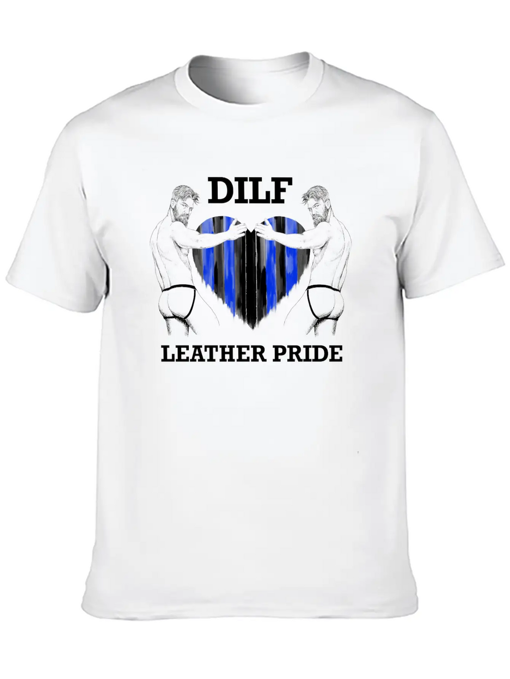 Dilf Leather Pride Black Unisex Casual T-Shirt – Clean Design For Daily Comfort
