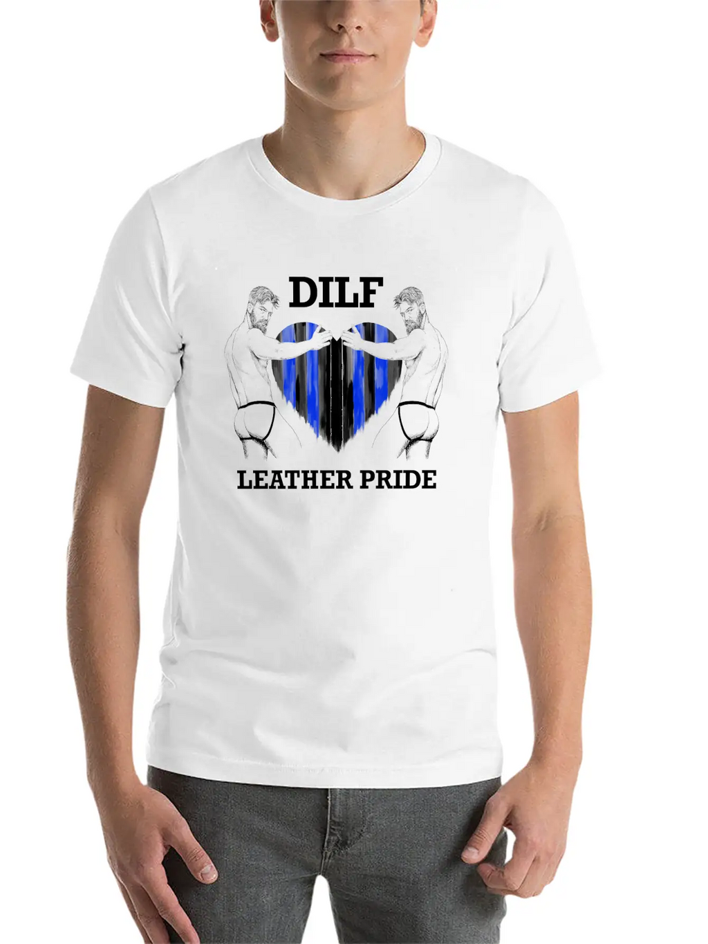 Dilf Leather Pride Black Unisex Casual T-Shirt – Clean Design For Daily Comfort