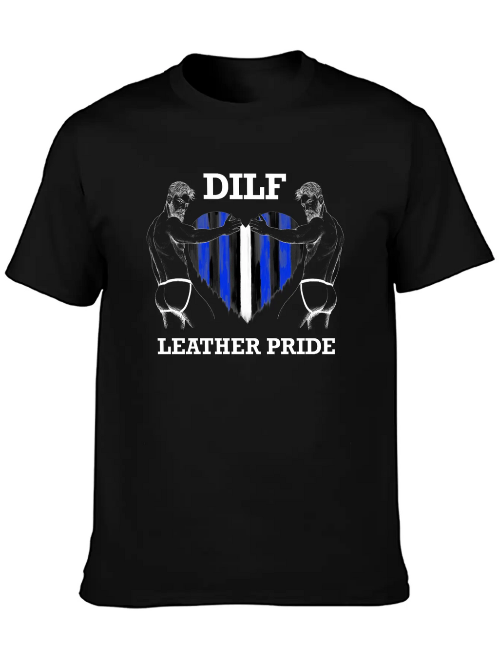 Dilf Leather Pride Black Unisex Casual T-Shirt – Clean Design For Daily Comfort