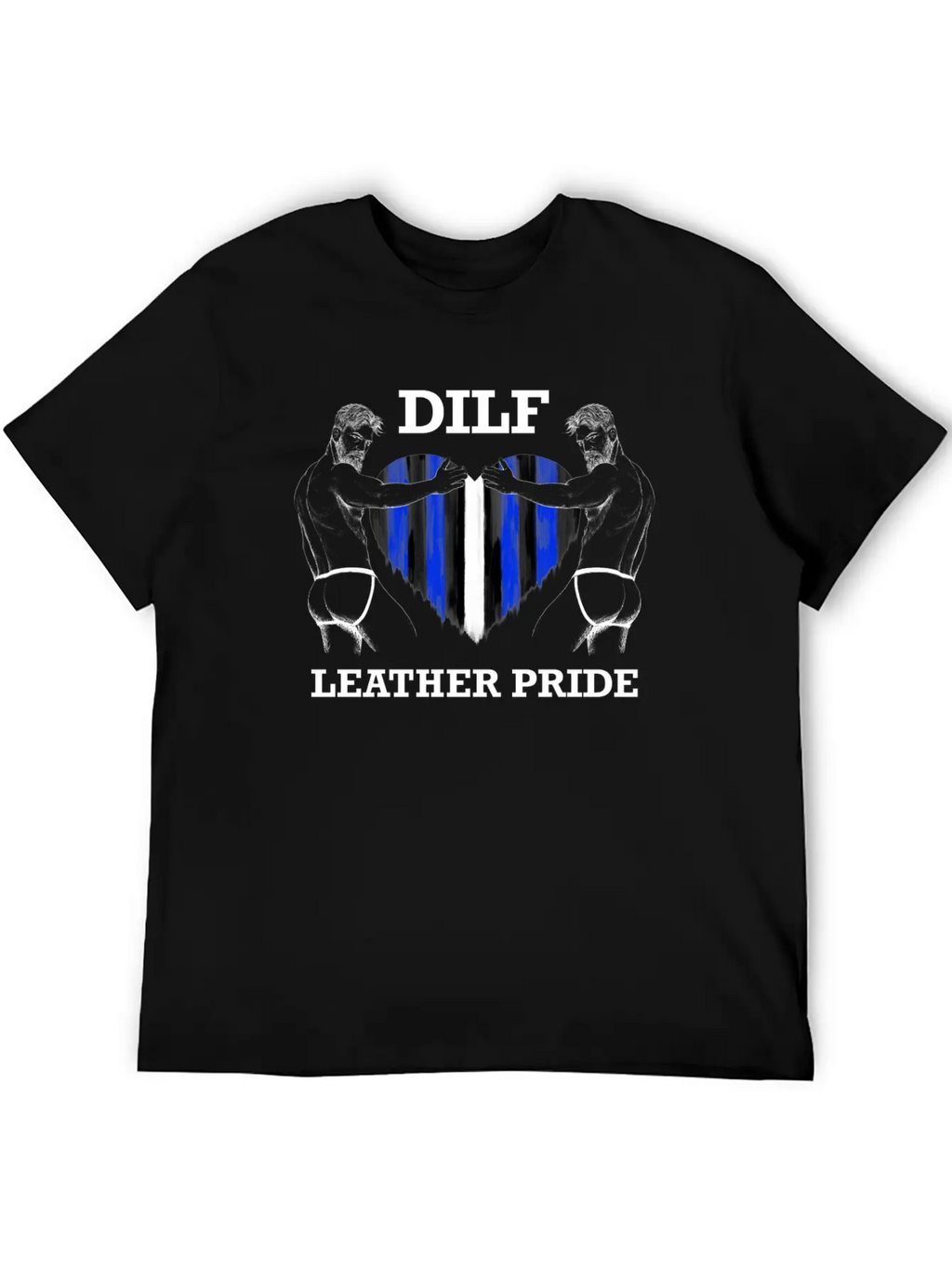 Dilf Leather Pride Black Unisex Casual T-Shirt – Clean Design For Daily Comfort