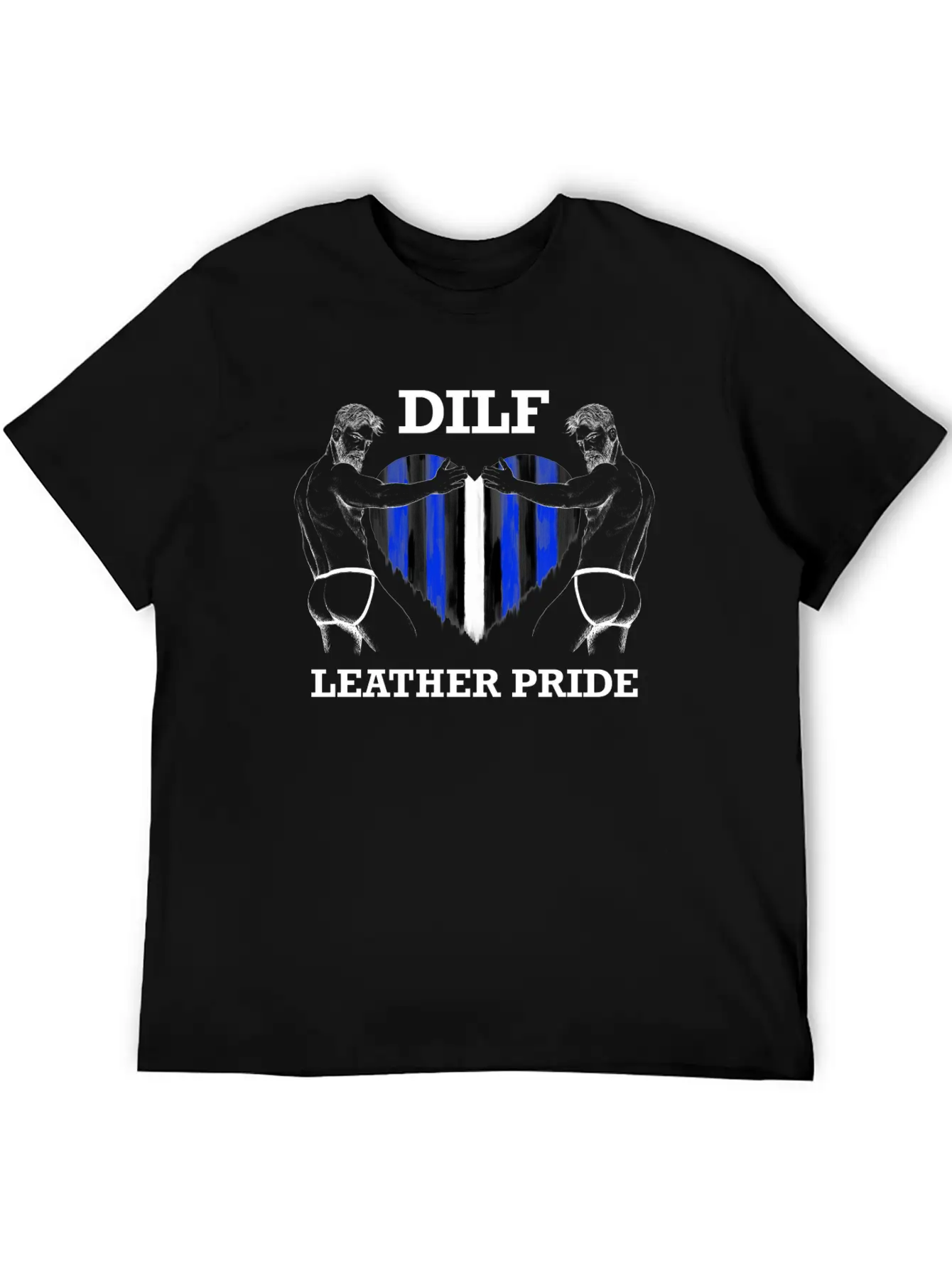 Dilf Leather Pride Black Unisex Casual T-Shirt – Clean Design For Daily Comfort