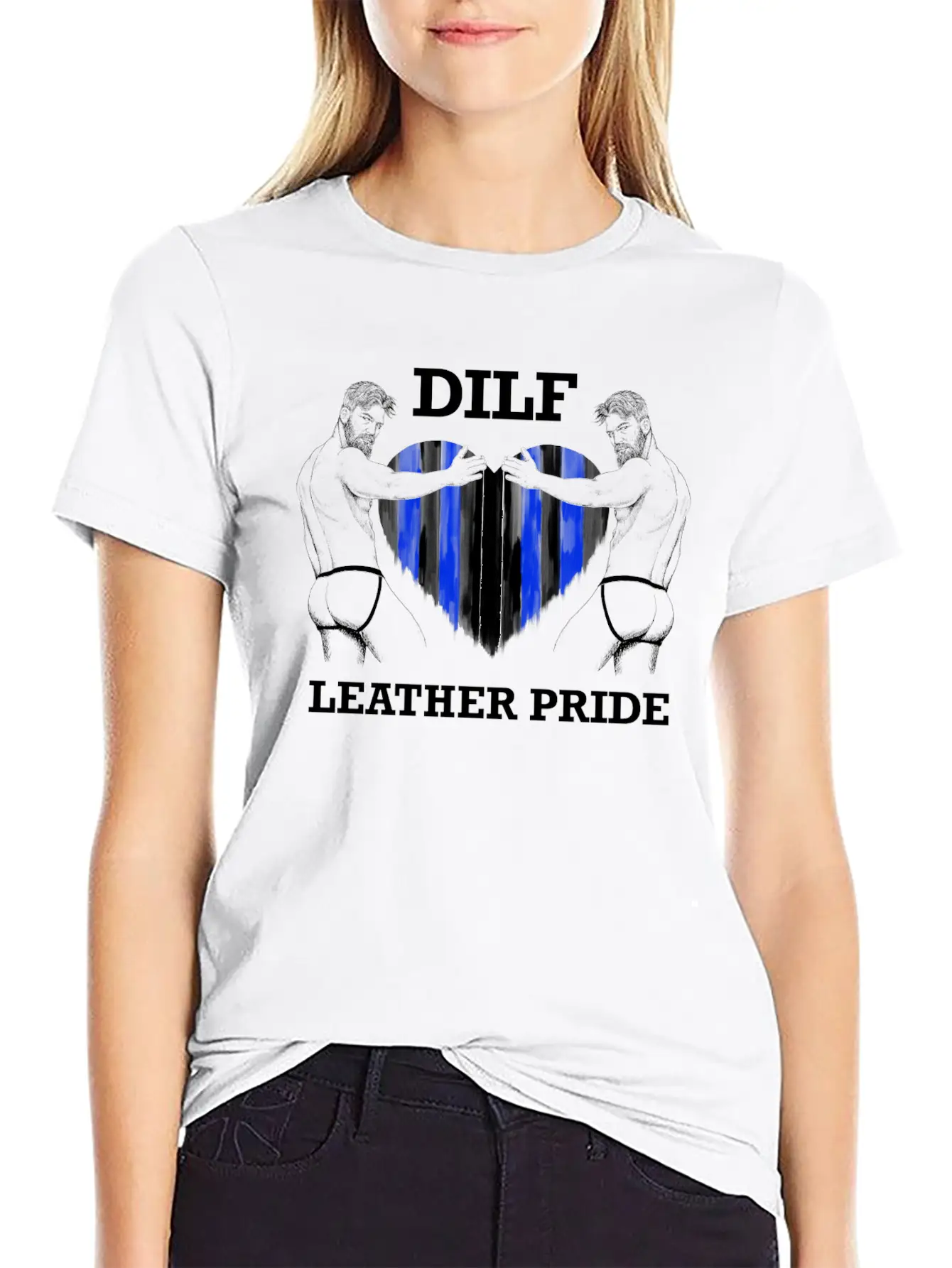 Dilf Leather Pride Black Unisex Casual T-Shirt – Clean Design For Daily Comfort