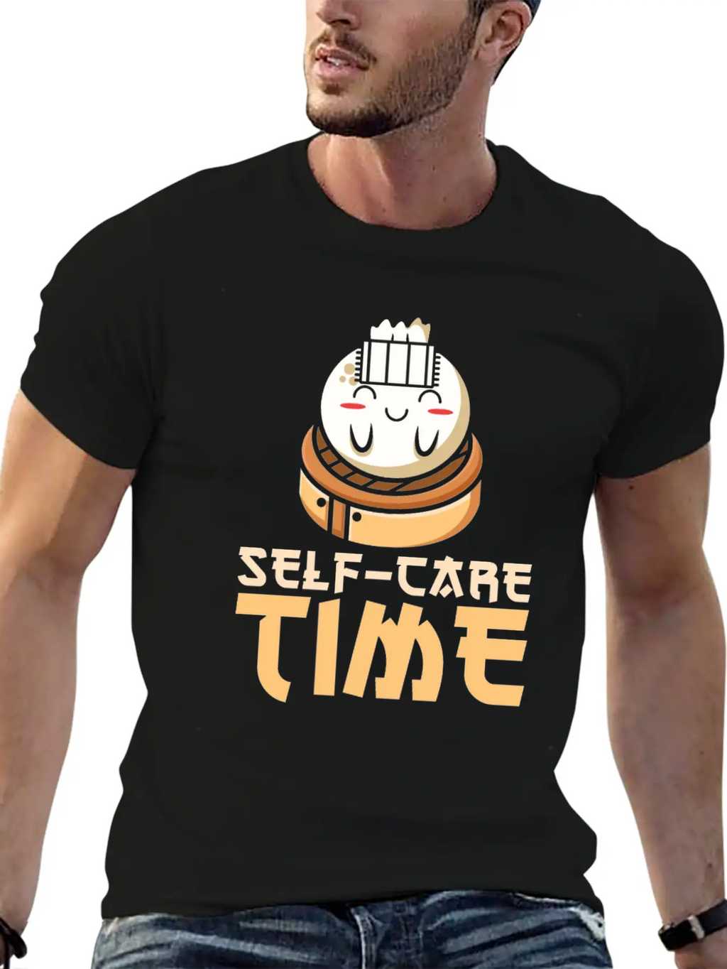 Dim Sums Asian Food Self-care Relaxing Time Unisex Casual T-Shirt – Clean Design For Daily Comfort
