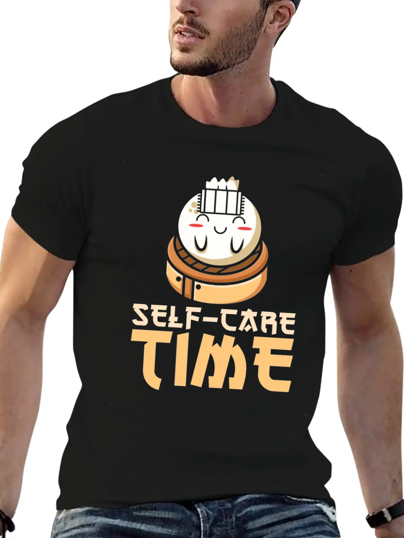 Dim Sums Asian Food Self-care Relaxing Time Unisex Casual T-Shirt – Clean Design For Daily Comfort