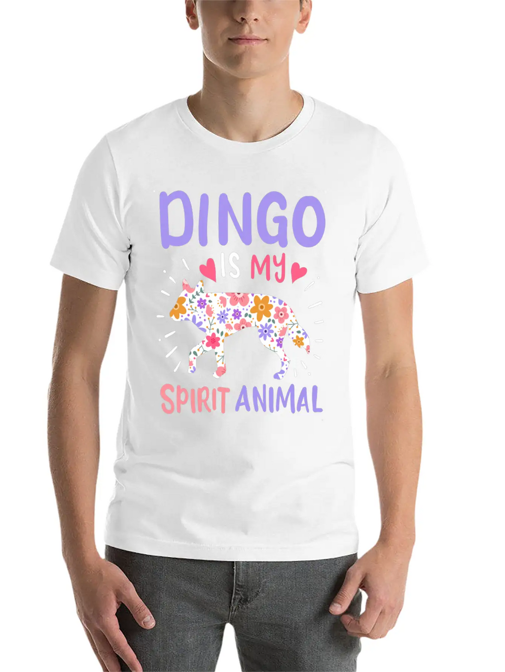 Dingo Spirit Animal Stylish Everyday T-Shirt – Unisex Basic Cotton Tee