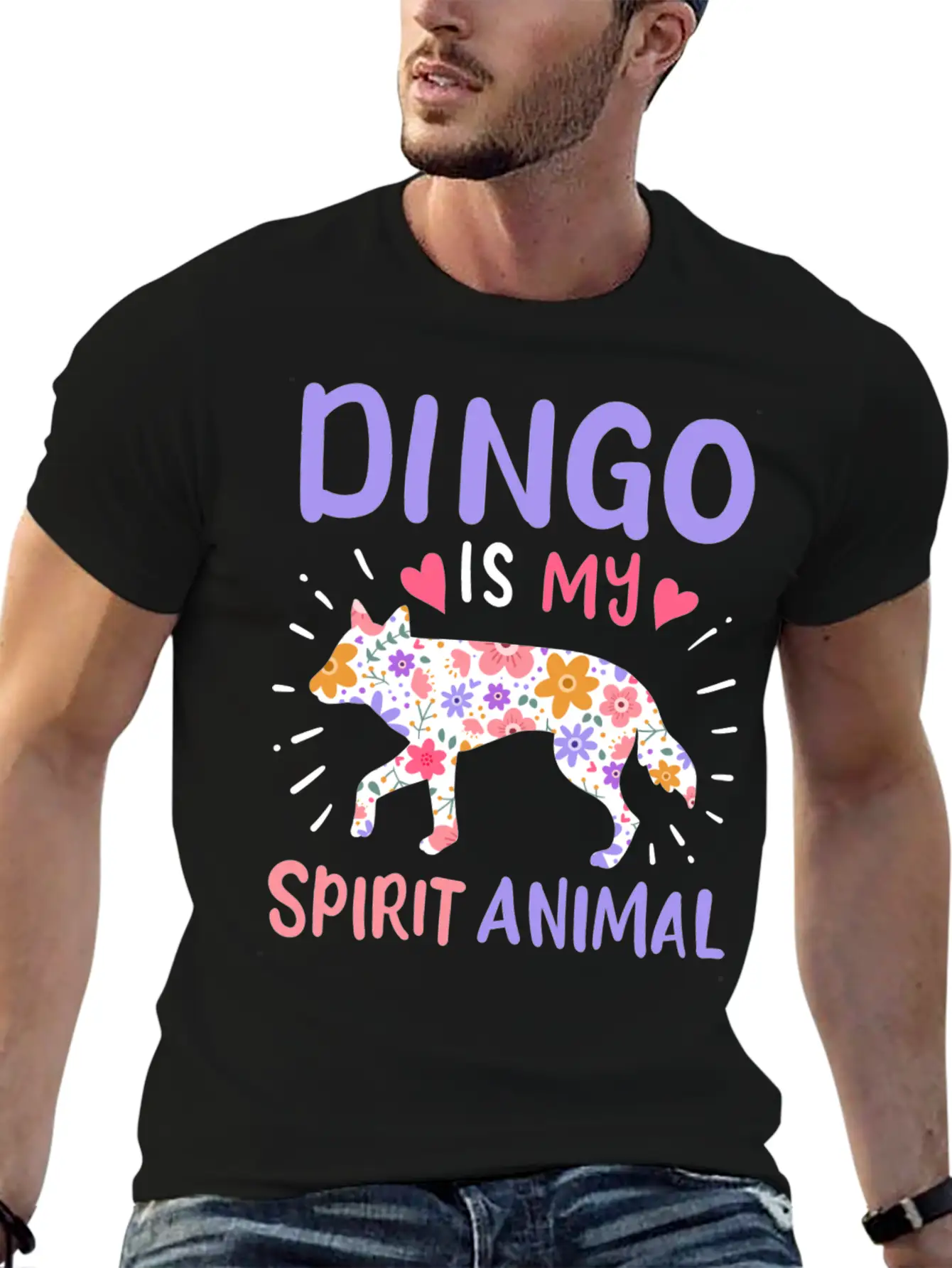 Dingo Spirit Animal Stylish Everyday T-Shirt – Unisex Basic Cotton Tee