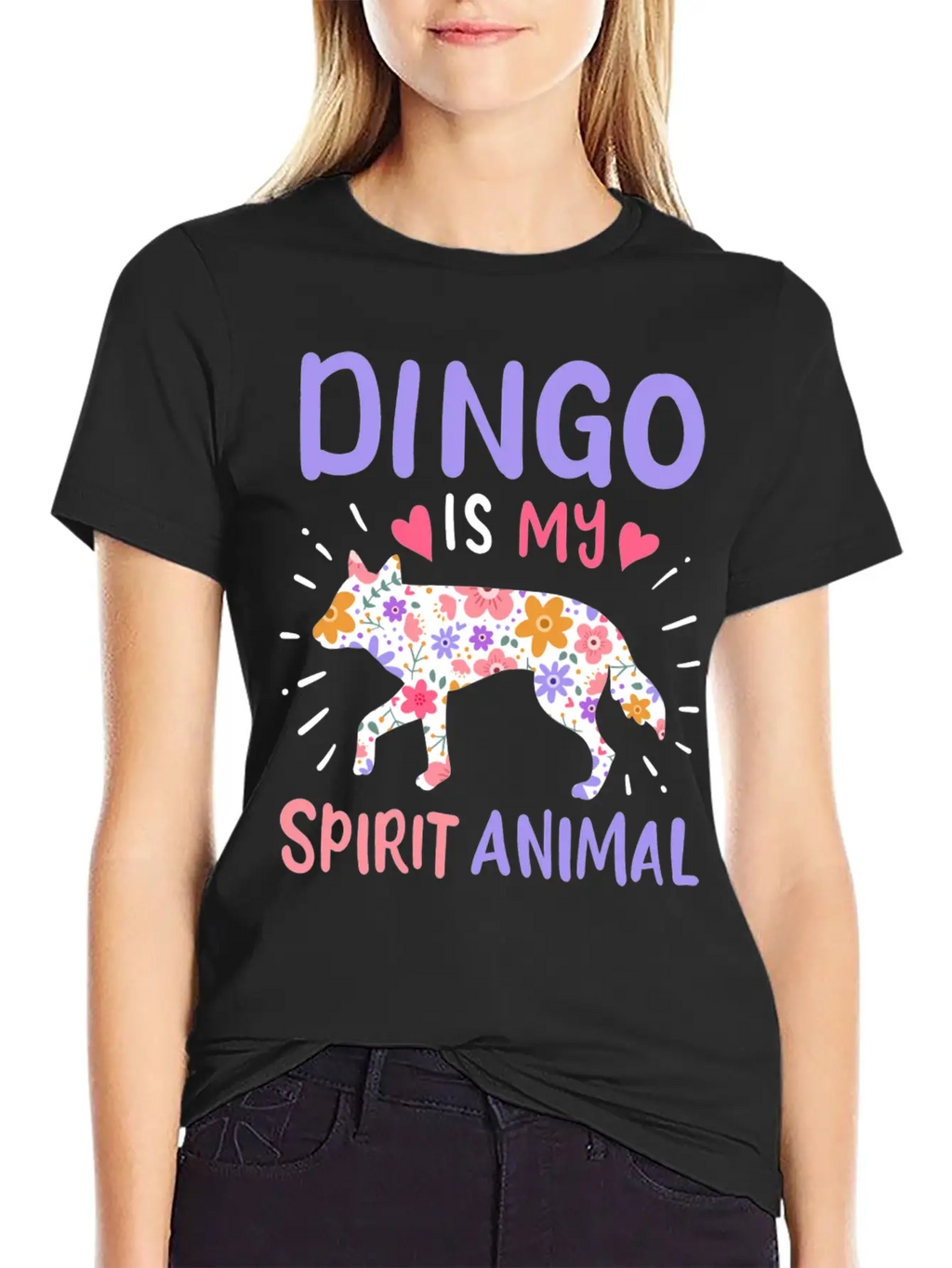 Dingo Spirit Animal Stylish Everyday T-Shirt – Unisex Basic Cotton Tee