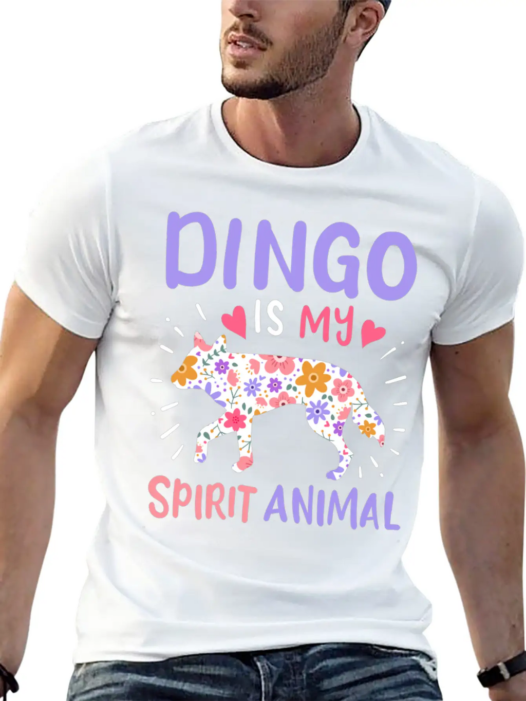 Dingo Spirit Animal Stylish Everyday T-Shirt – Unisex Basic Cotton Tee