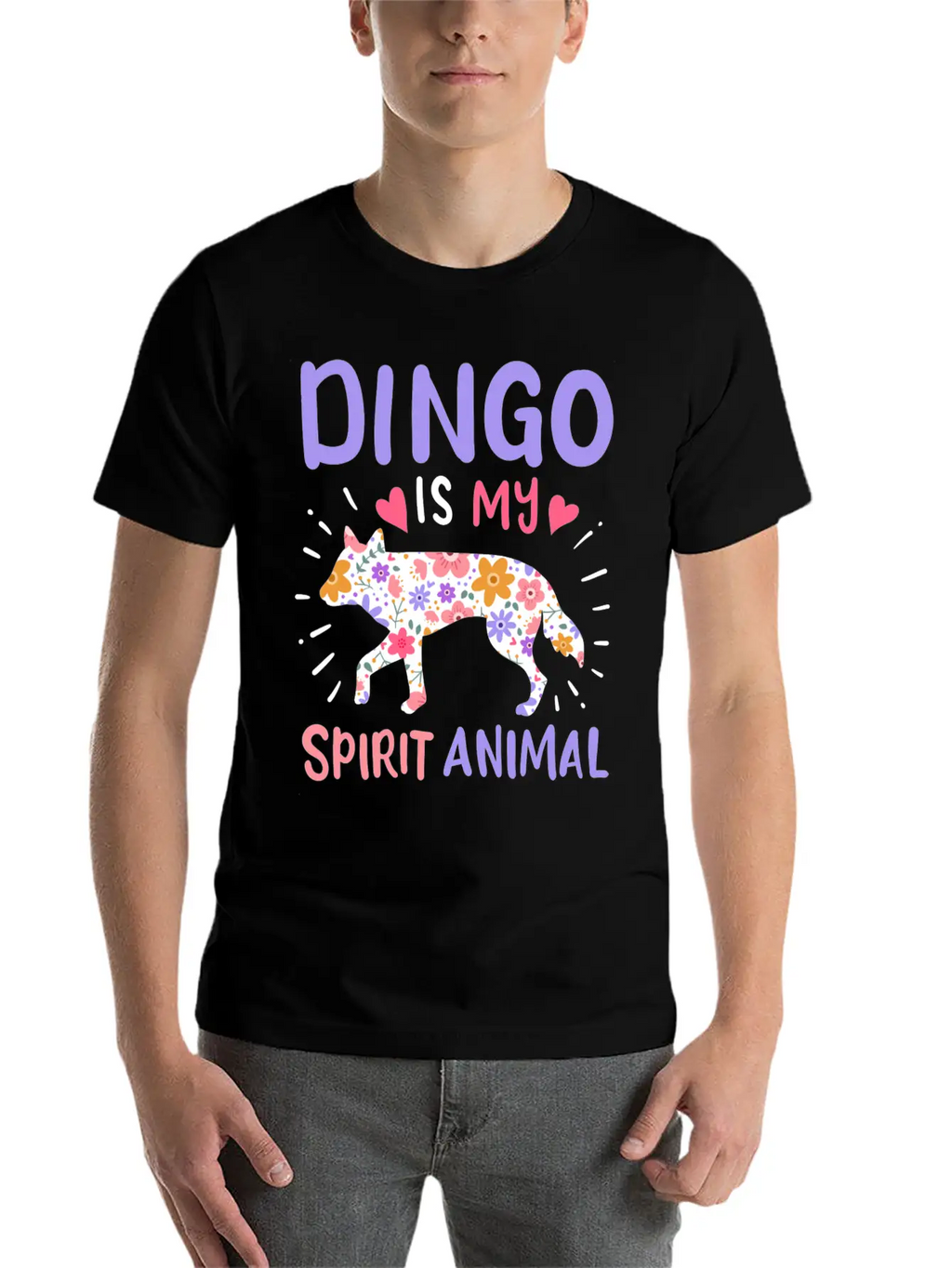 Dingo Spirit Animal Stylish Everyday T-Shirt – Unisex Basic Cotton Tee