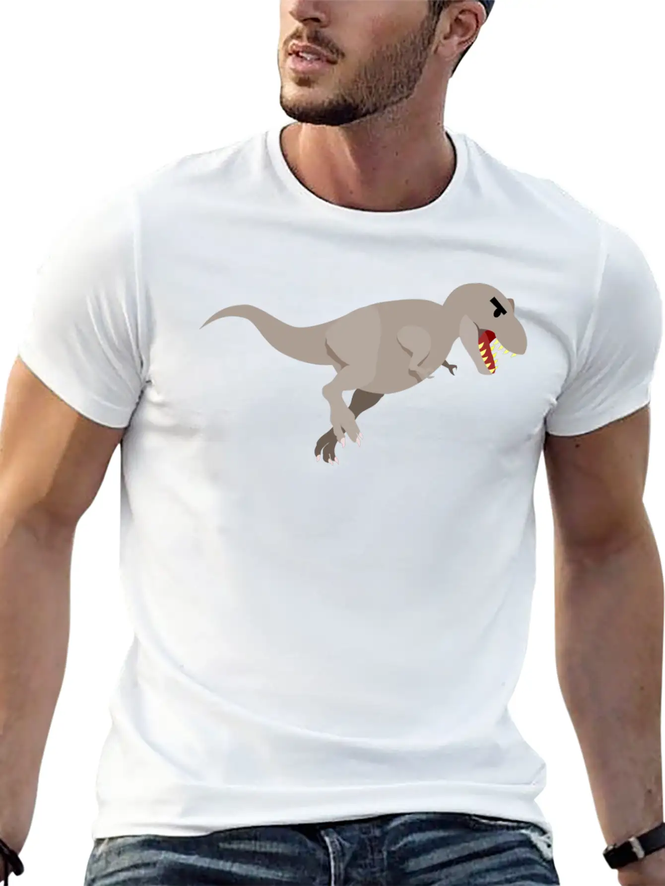 Dino 1 Unisex Casual T-Shirt – Clean Design For Daily Comfort