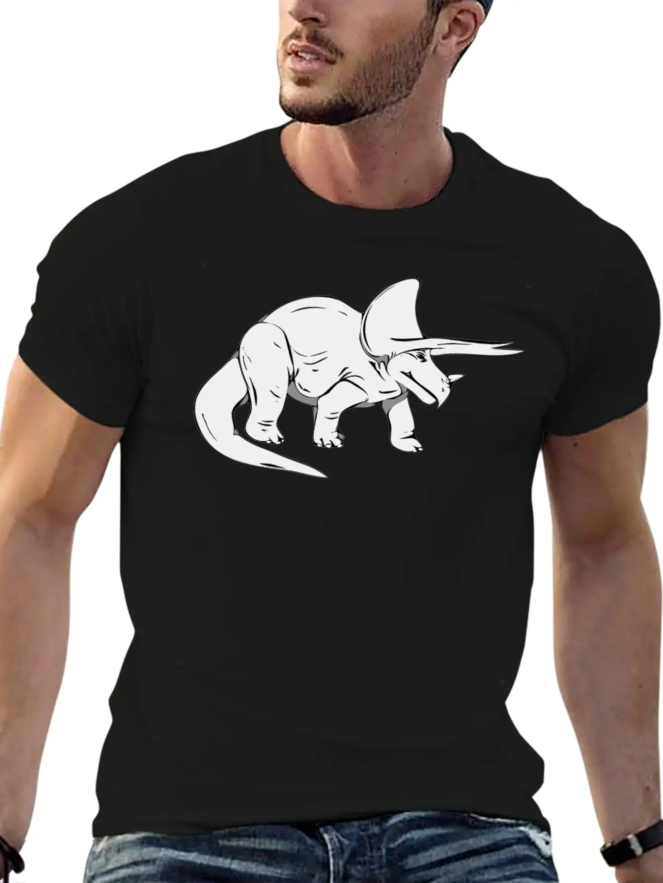 Dino 214 Casual Graphic T-Shirt – Simple And Comfortable Daily Wear