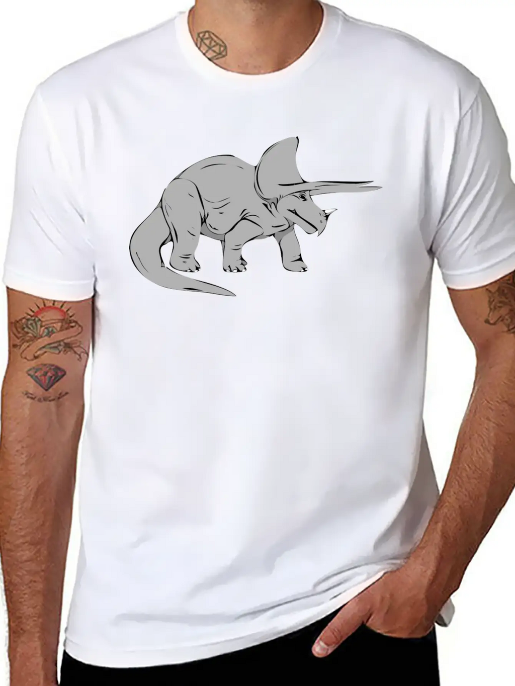 Dino 214 Casual Graphic T-Shirt – Simple And Comfortable Daily Wear
