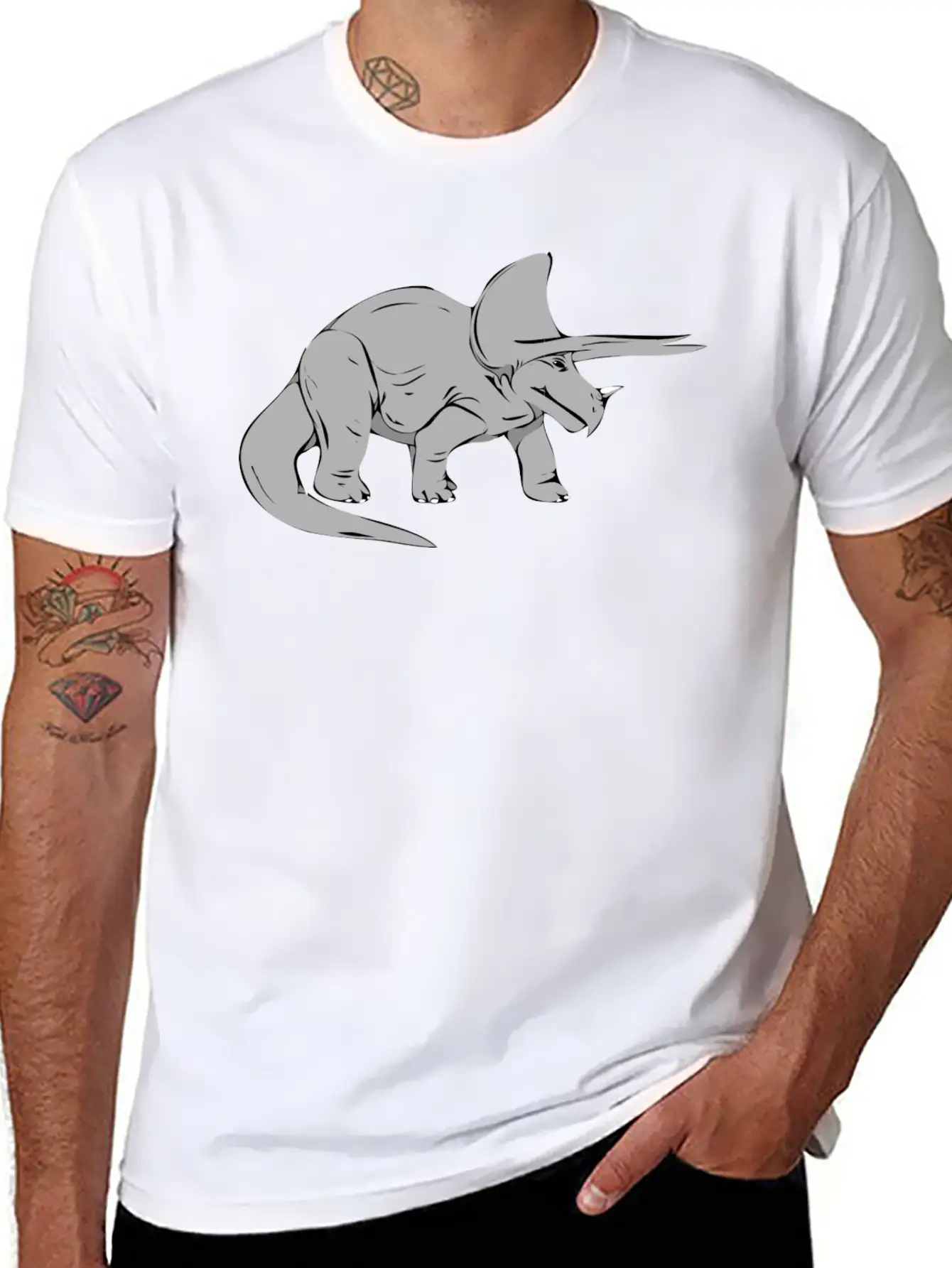 Dino 214 Casual Graphic T-Shirt – Simple And Comfortable Daily Wear