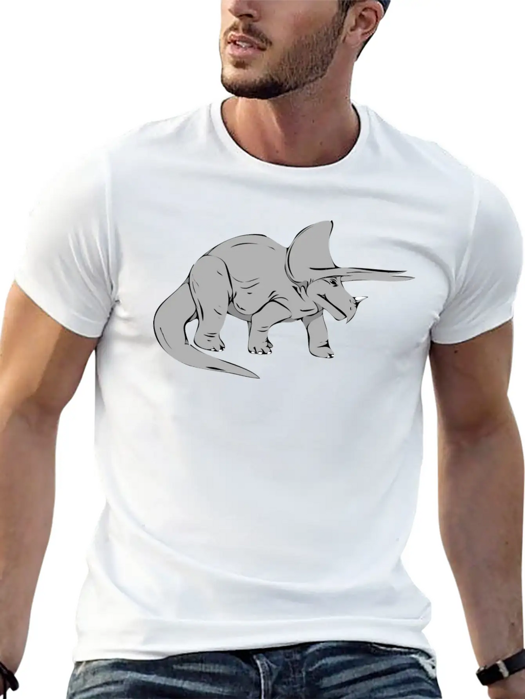 Dino 214 Casual Graphic T-Shirt – Simple And Comfortable Daily Wear