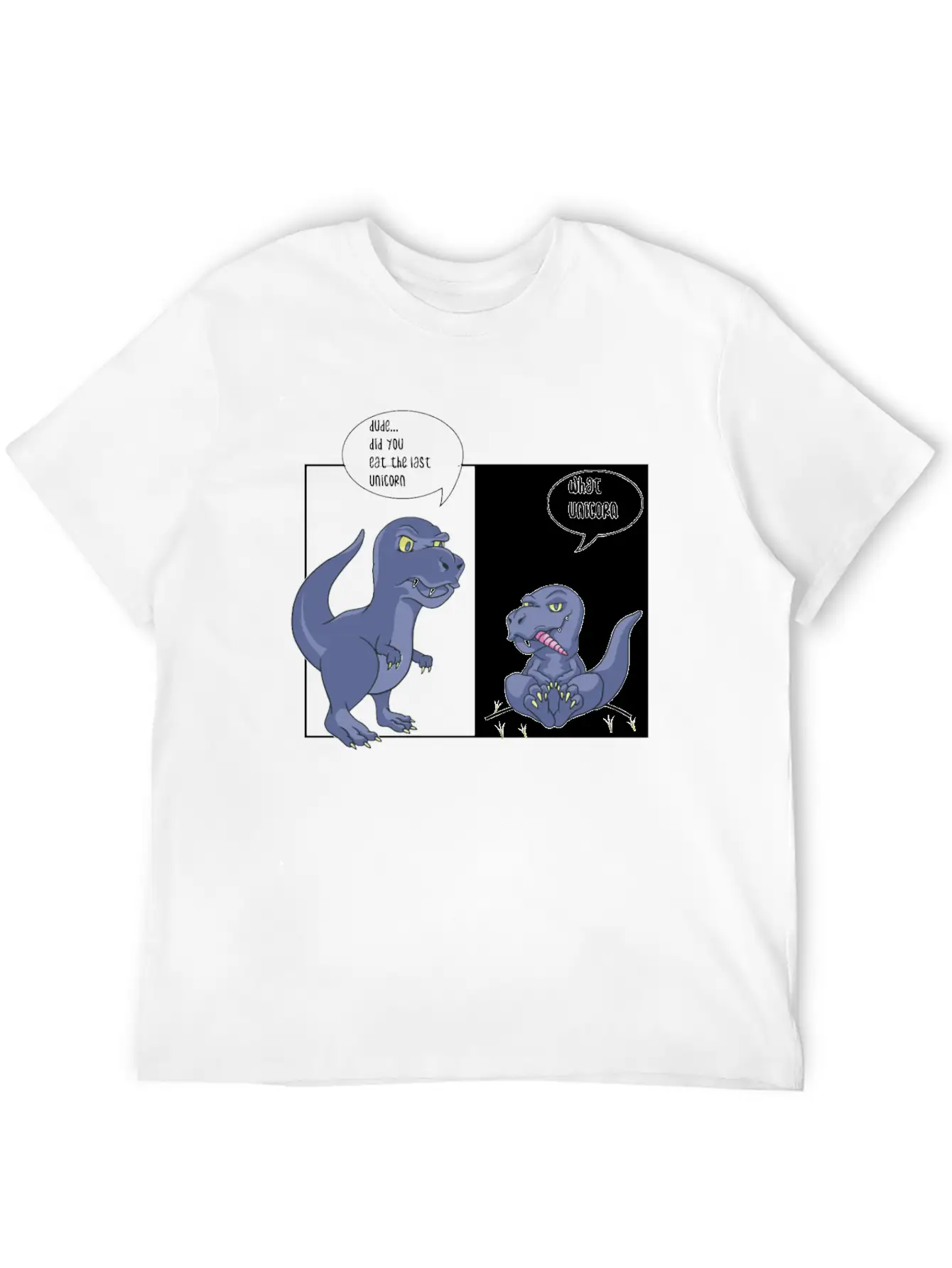 Dino Unicorn Unisex Casual T-Shirt – Clean Design For Daily Comfort