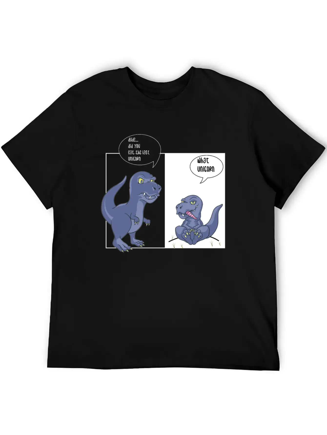 Dino Unicorn Unisex Casual T-Shirt – Clean Design For Daily Comfort