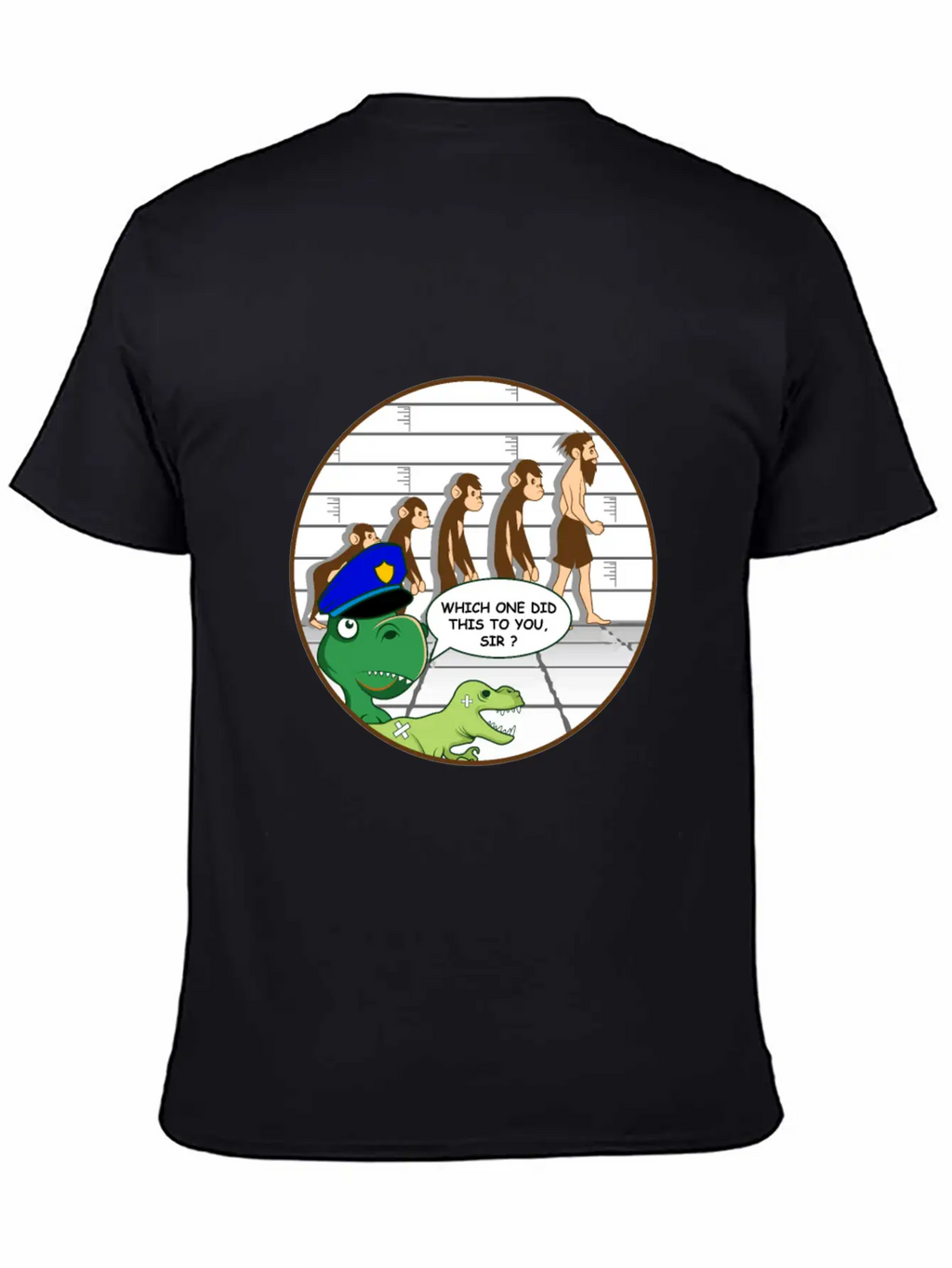 Dinosaur Human Joker And Comedian Gift Essential Cotton Tee For Daily Outfits – Unisex Style