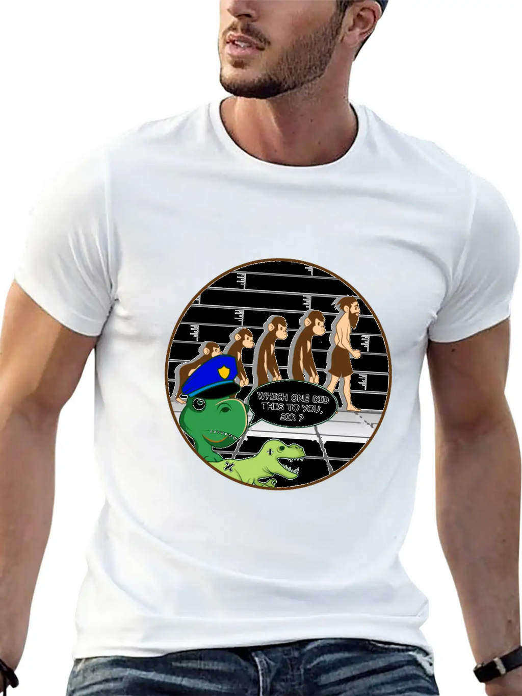 Dinosaur Human Joker And Comedian Gift Essential Cotton Tee For Daily Outfits – Unisex Style