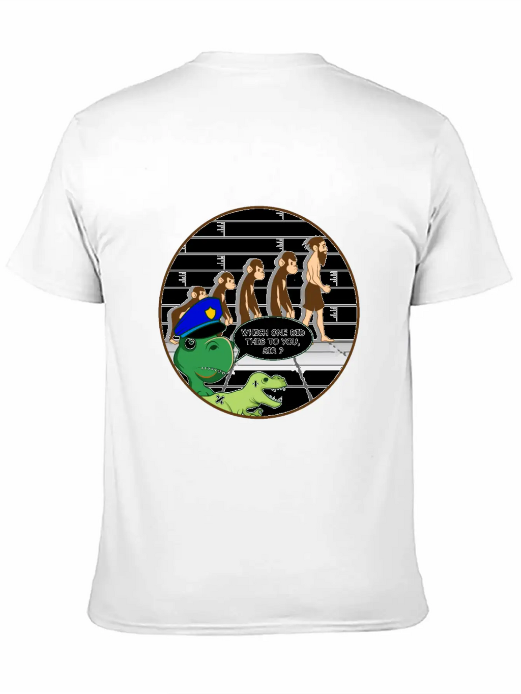 Dinosaur Human Joker And Comedian Gift Essential Cotton Tee For Daily Outfits – Unisex Style
