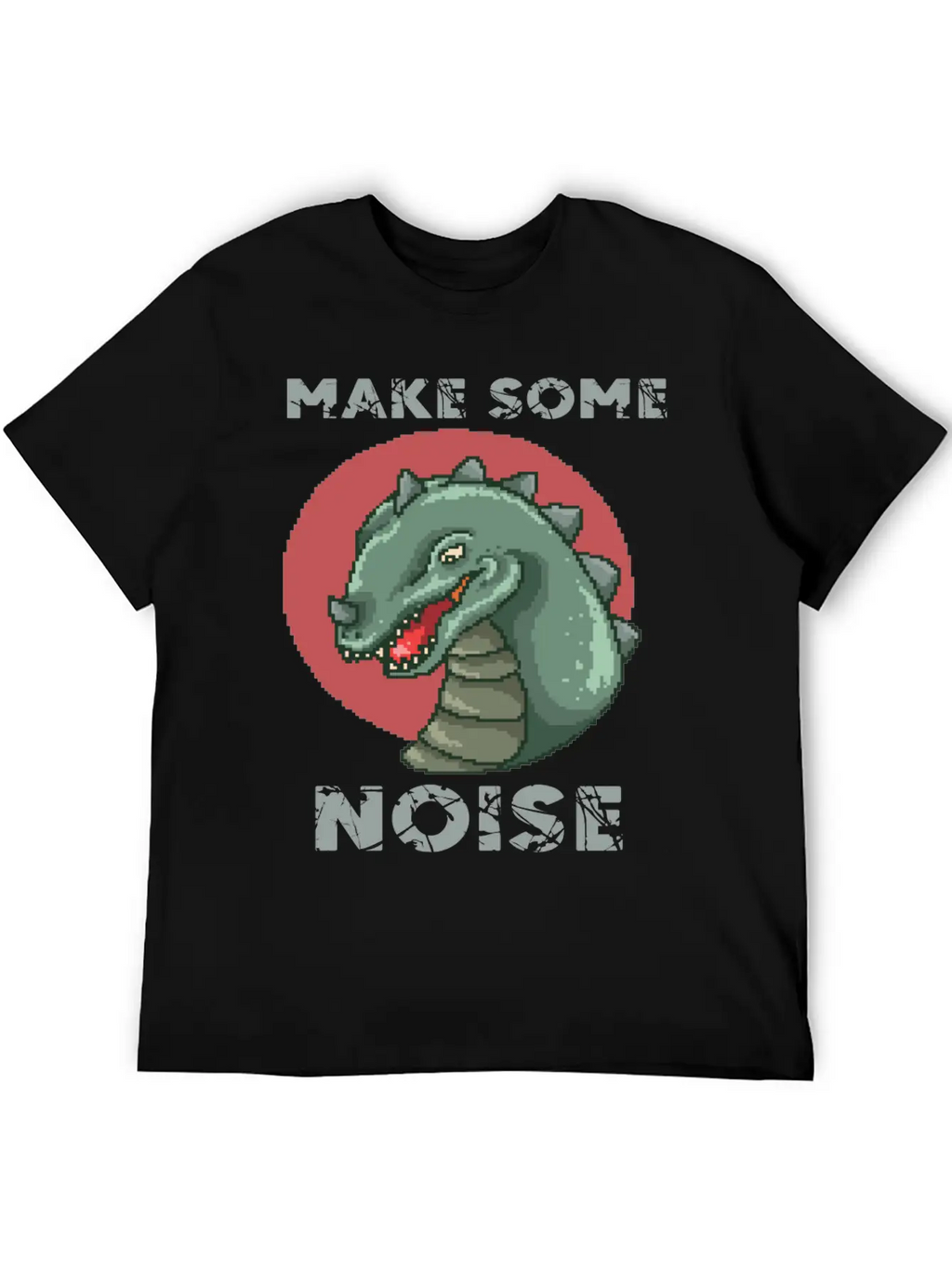 Dinosaur Noise Unisex Short Sleeve Soft Cotton T-Shirt – Casual Everyday Wear