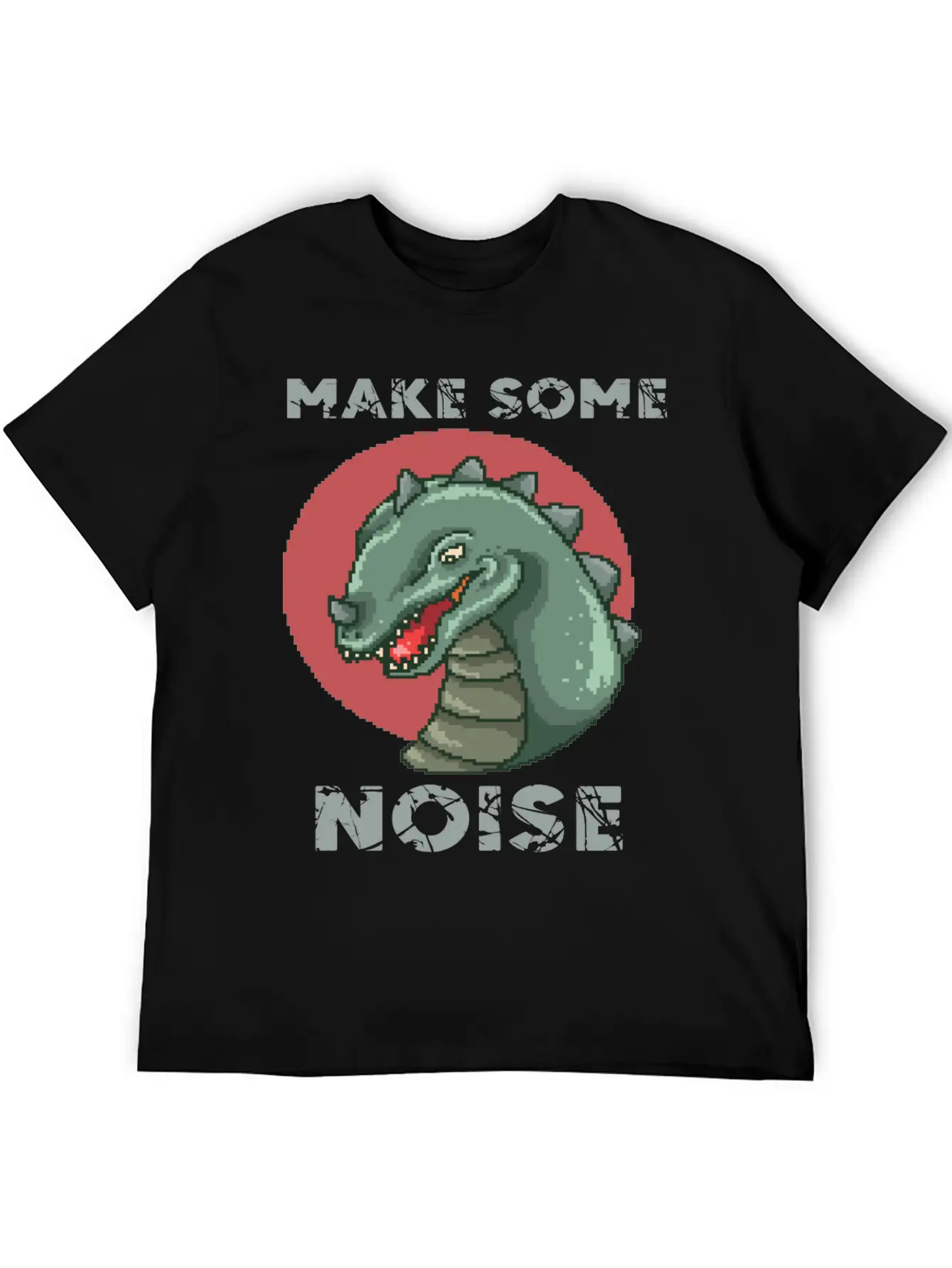 Dinosaur Noise Unisex Short Sleeve Soft Cotton T-Shirt – Casual Everyday Wear