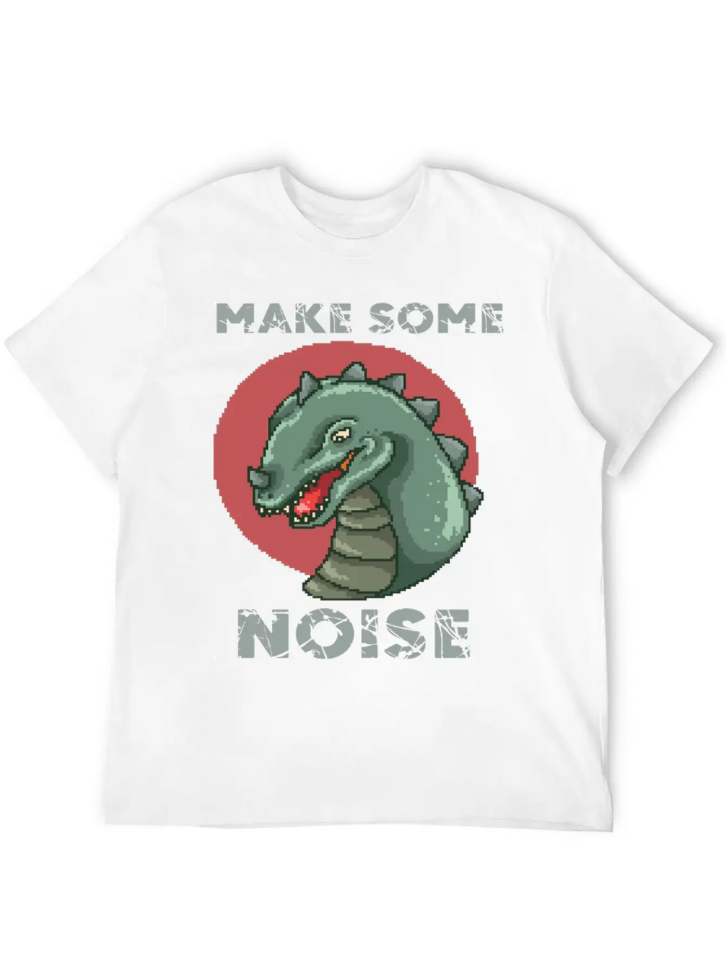 Dinosaur Noise Unisex Short Sleeve Soft Cotton T-Shirt – Casual Everyday Wear