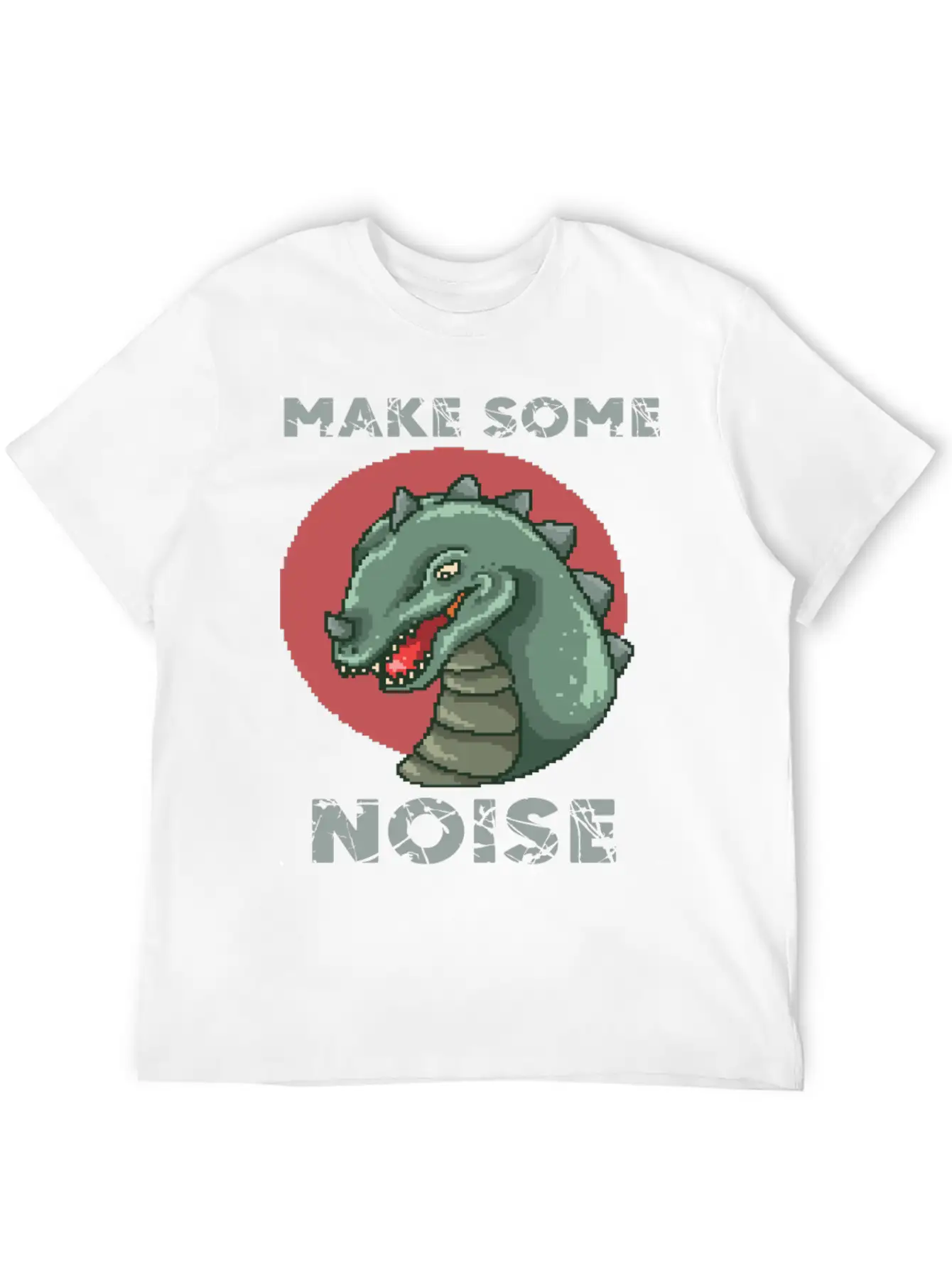 Dinosaur Noise Unisex Short Sleeve Soft Cotton T-Shirt – Casual Everyday Wear