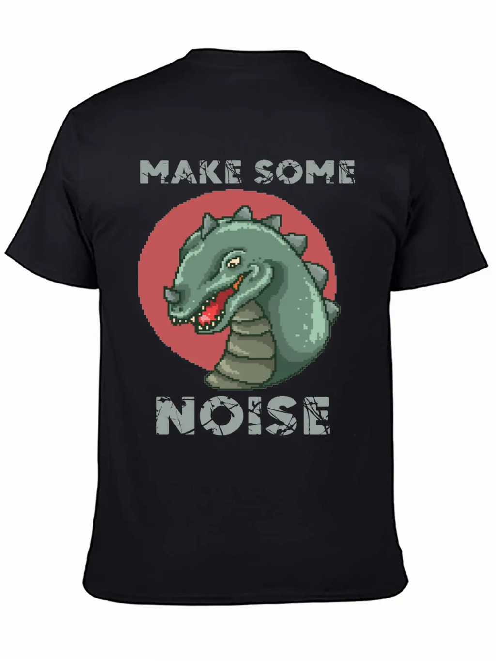 Dinosaur Noise Unisex Short Sleeve Soft Cotton T-Shirt – Casual Everyday Wear