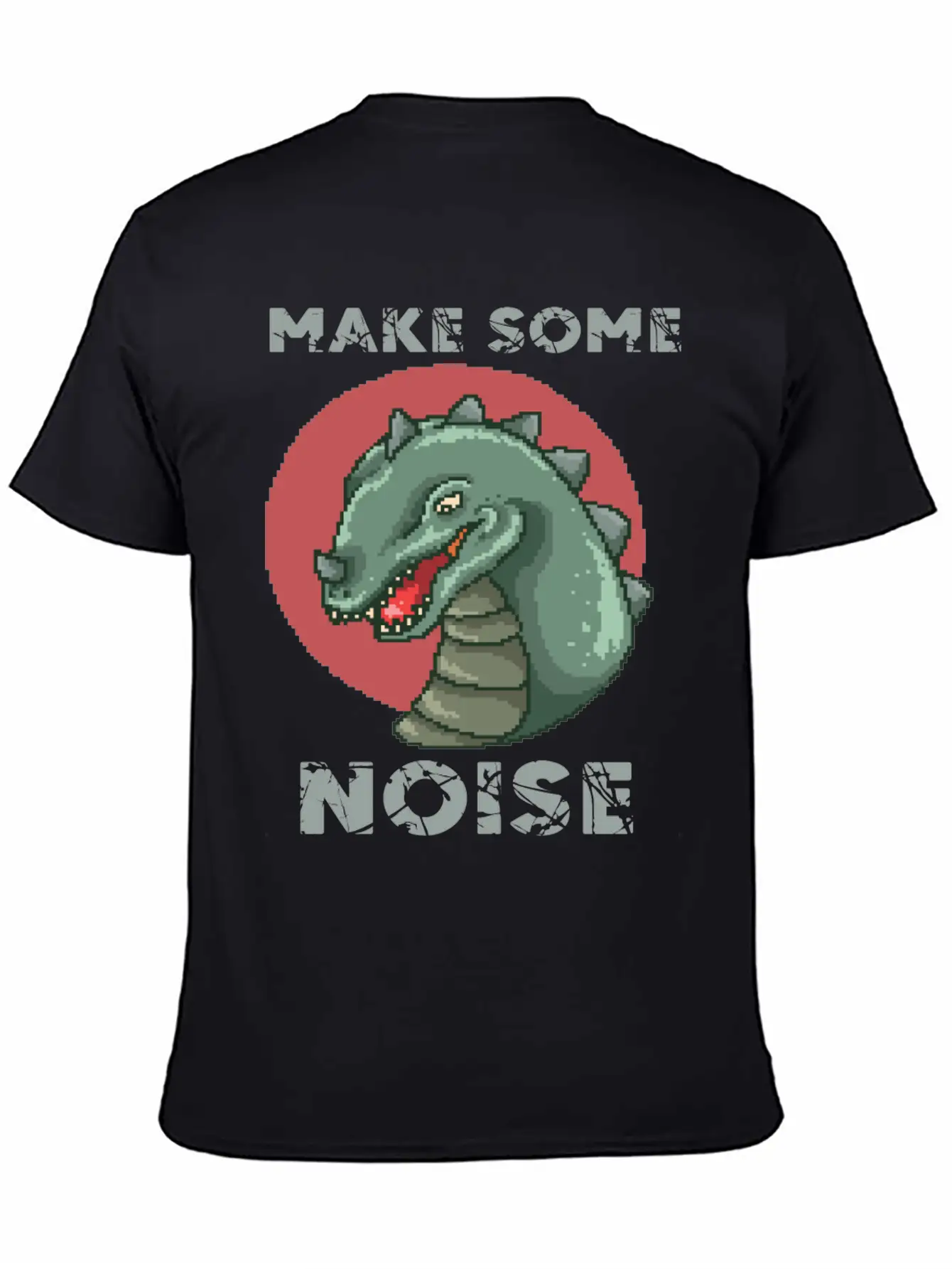 Dinosaur Noise Unisex Short Sleeve Soft Cotton T-Shirt – Casual Everyday Wear