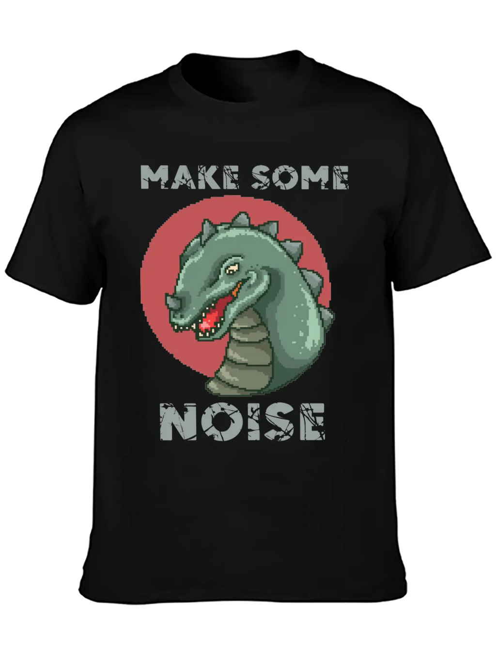 Dinosaur Noise Unisex Short Sleeve Soft Cotton T-Shirt – Casual Everyday Wear