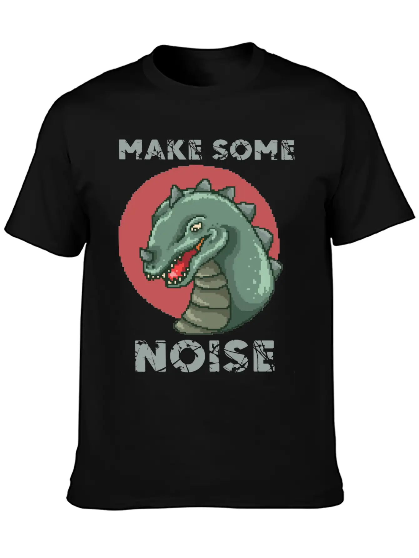 Dinosaur Noise Unisex Short Sleeve Soft Cotton T-Shirt – Casual Everyday Wear