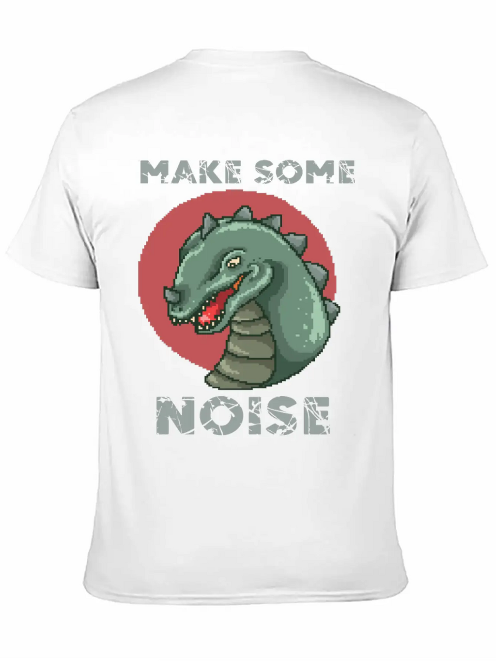 Dinosaur Noise Unisex Short Sleeve Soft Cotton T-Shirt – Casual Everyday Wear