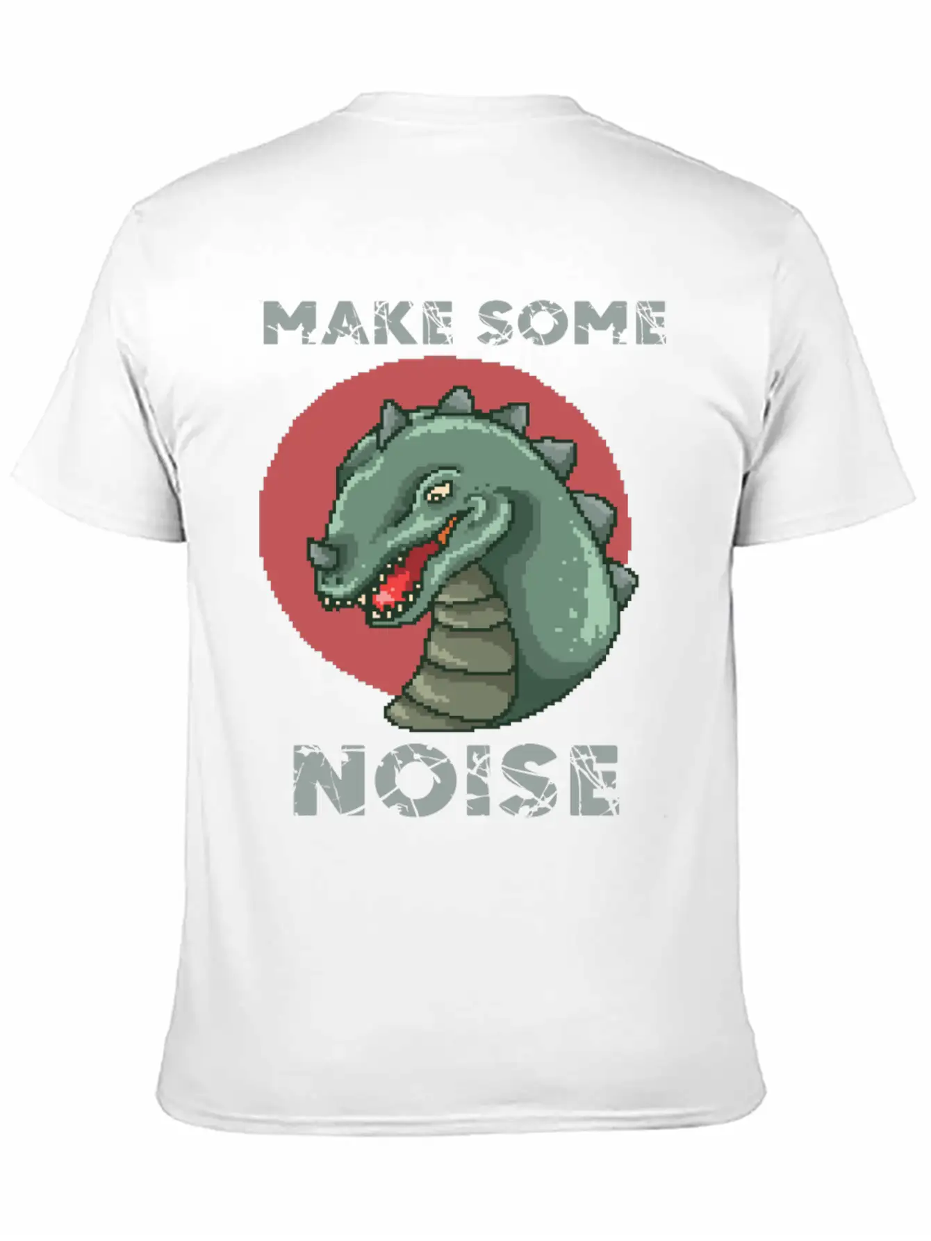 Dinosaur Noise Unisex Short Sleeve Soft Cotton T-Shirt – Casual Everyday Wear