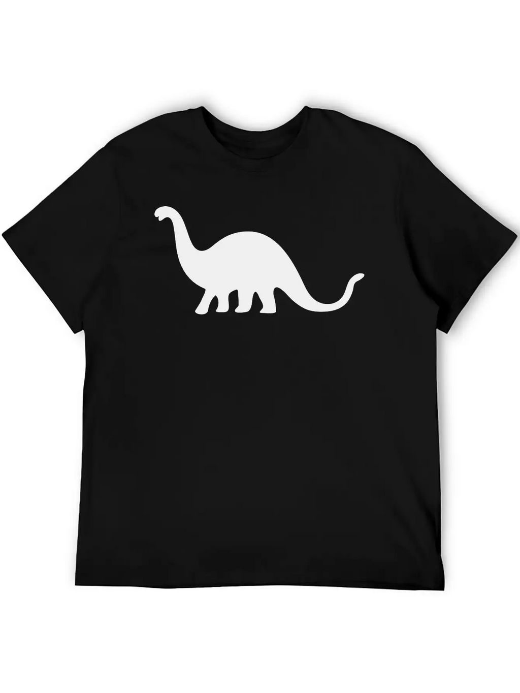 Dinosaur Vector Silhouette Essential Cotton Tee For Daily Outfits – Unisex Style