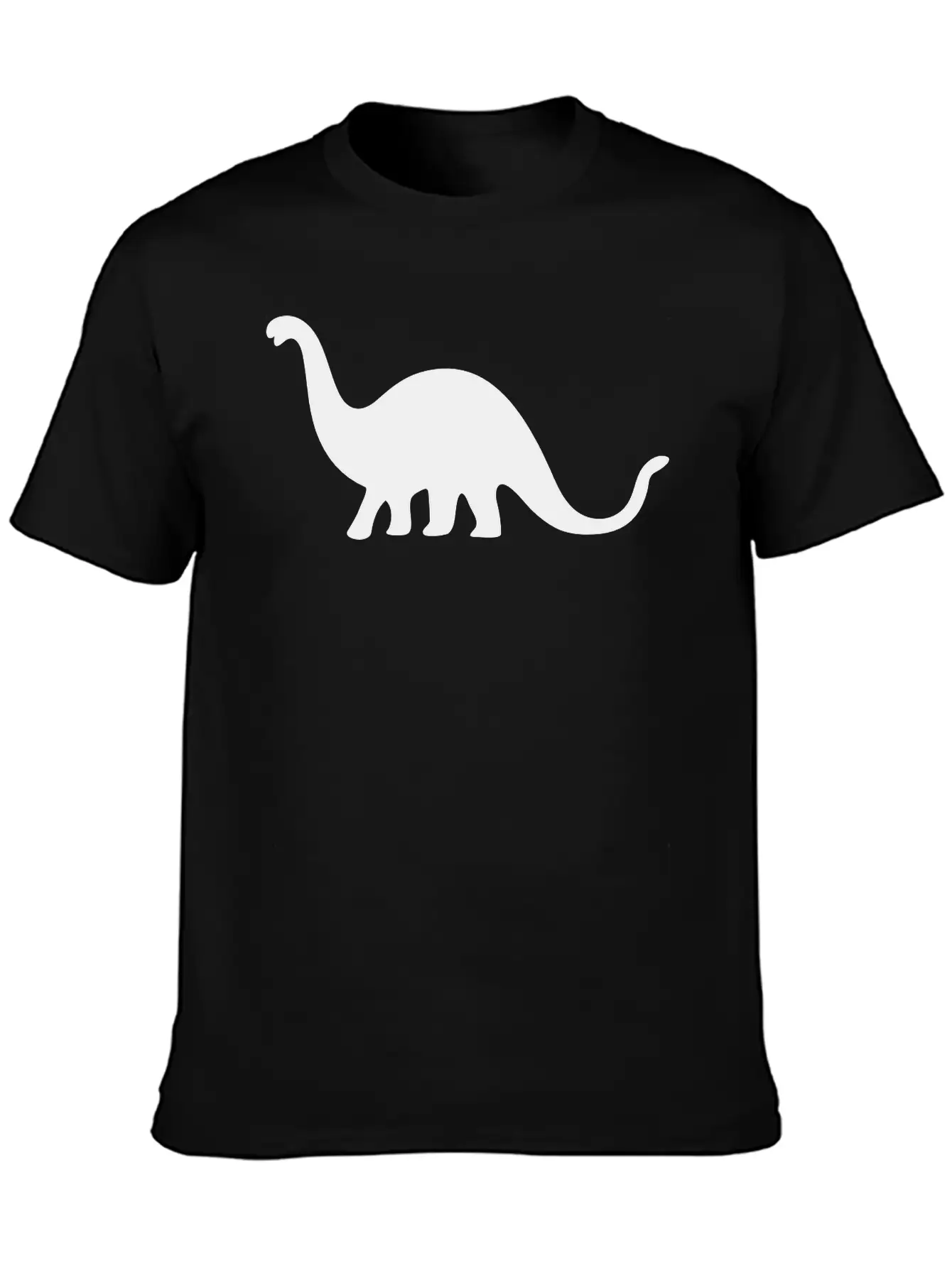 Dinosaur Vector Silhouette Essential Cotton Tee For Daily Outfits – Unisex Style