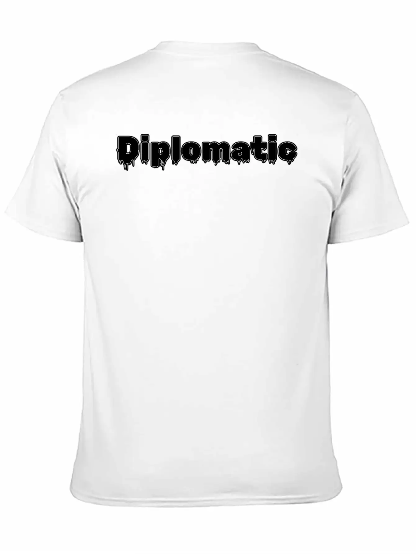 Diplomatic Typography Design Essential Cotton Tee For Daily Outfits – Unisex Style