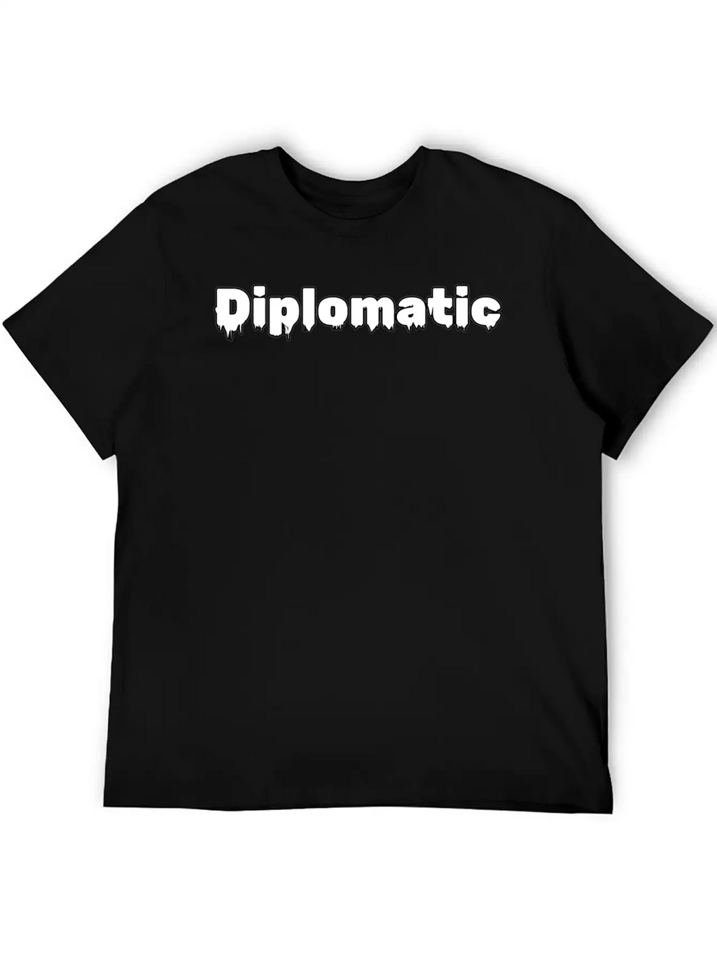 Diplomatic Typography Design Essential Cotton Tee For Daily Outfits – Unisex Style